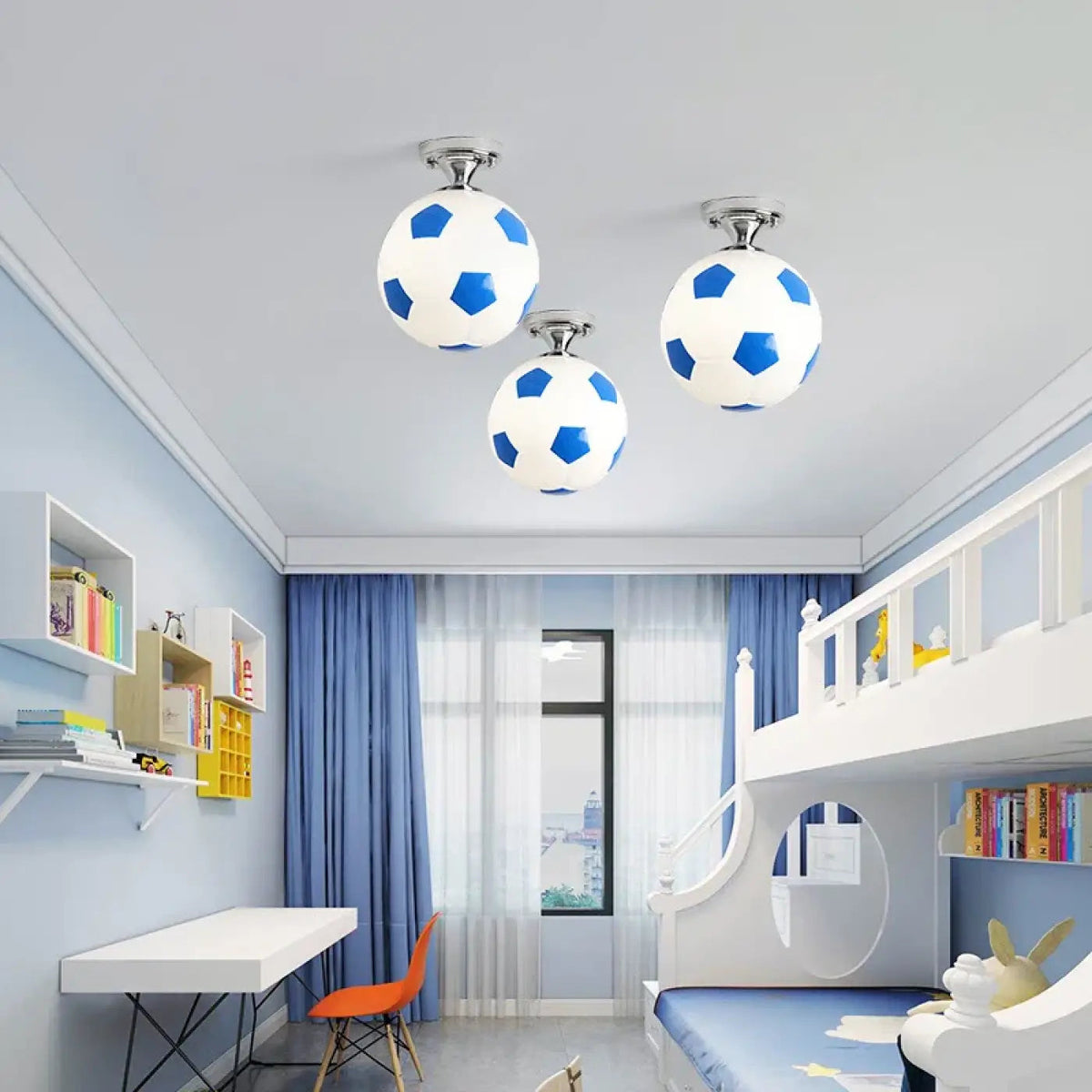 Plafonnier Ballon de Foot Chambre Enfant - Dalumea - vue 3
