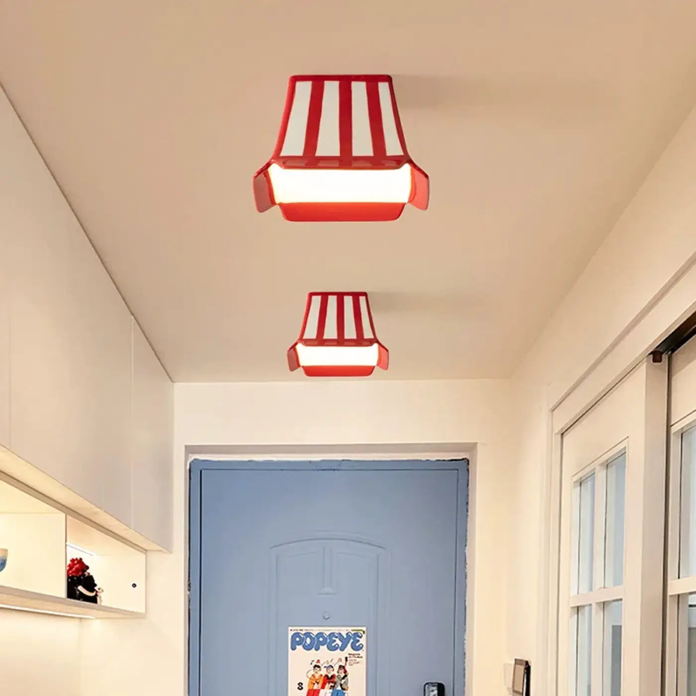 Plafonnier Enfant Rouge Blanc - Dalumea - vue 2