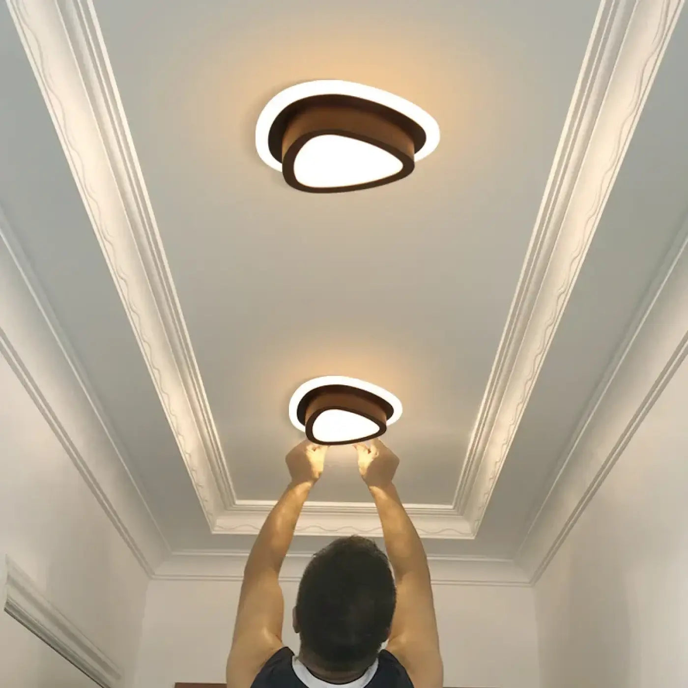 Plafonnier LED Design Sculpté - Dalumea - vue 4