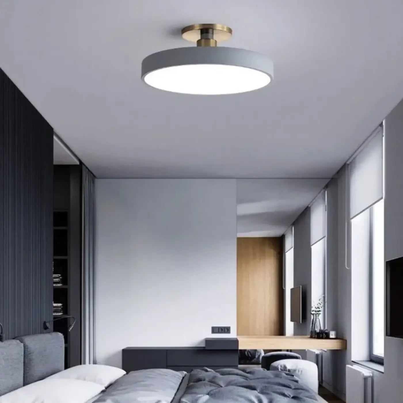 Plafonnier Rond Design Minimaliste - Dalumea - vue 2