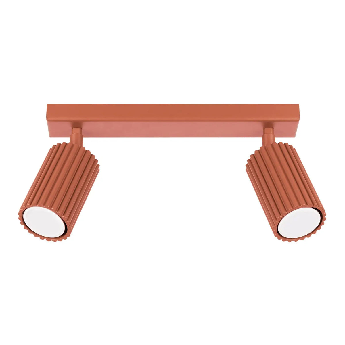 Plafonnier Double Spot Barre Rouge Ocre - Dalumea - vue 8