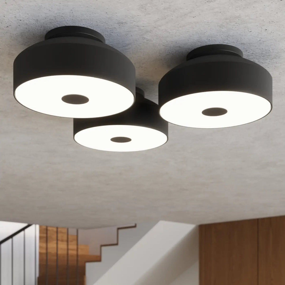 Plafonnier Noir Contemporain - Dalumea - vue 8