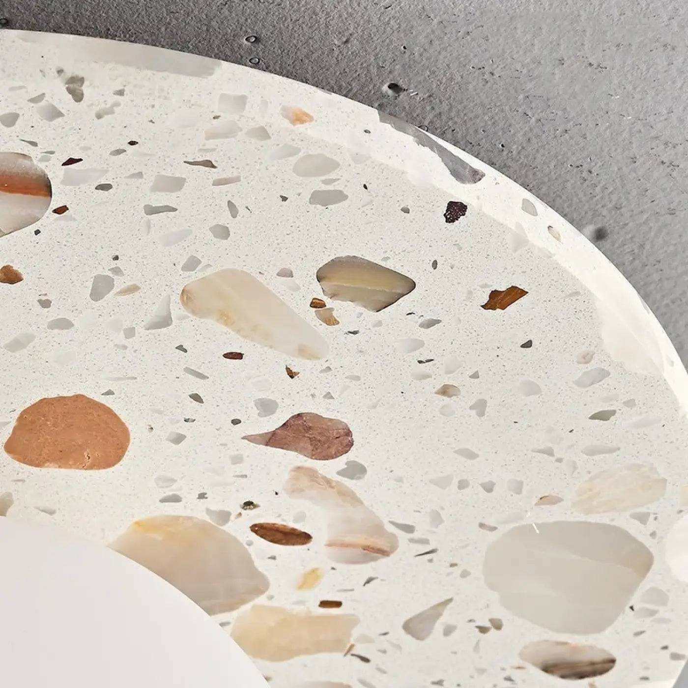 Plafonnier Marbre Blanc Boule - Dalumea - vue 4