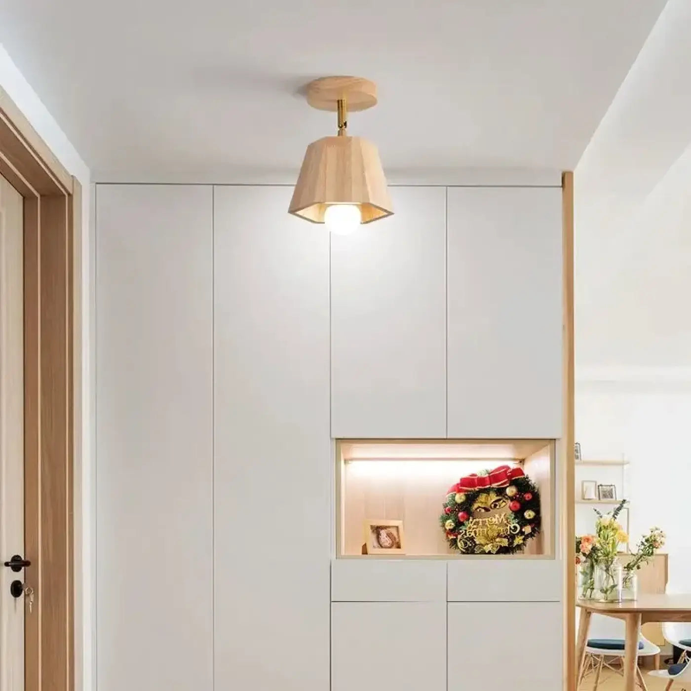 Plafonnier Bois Spots LED Orientables - Dalumea - vue 1