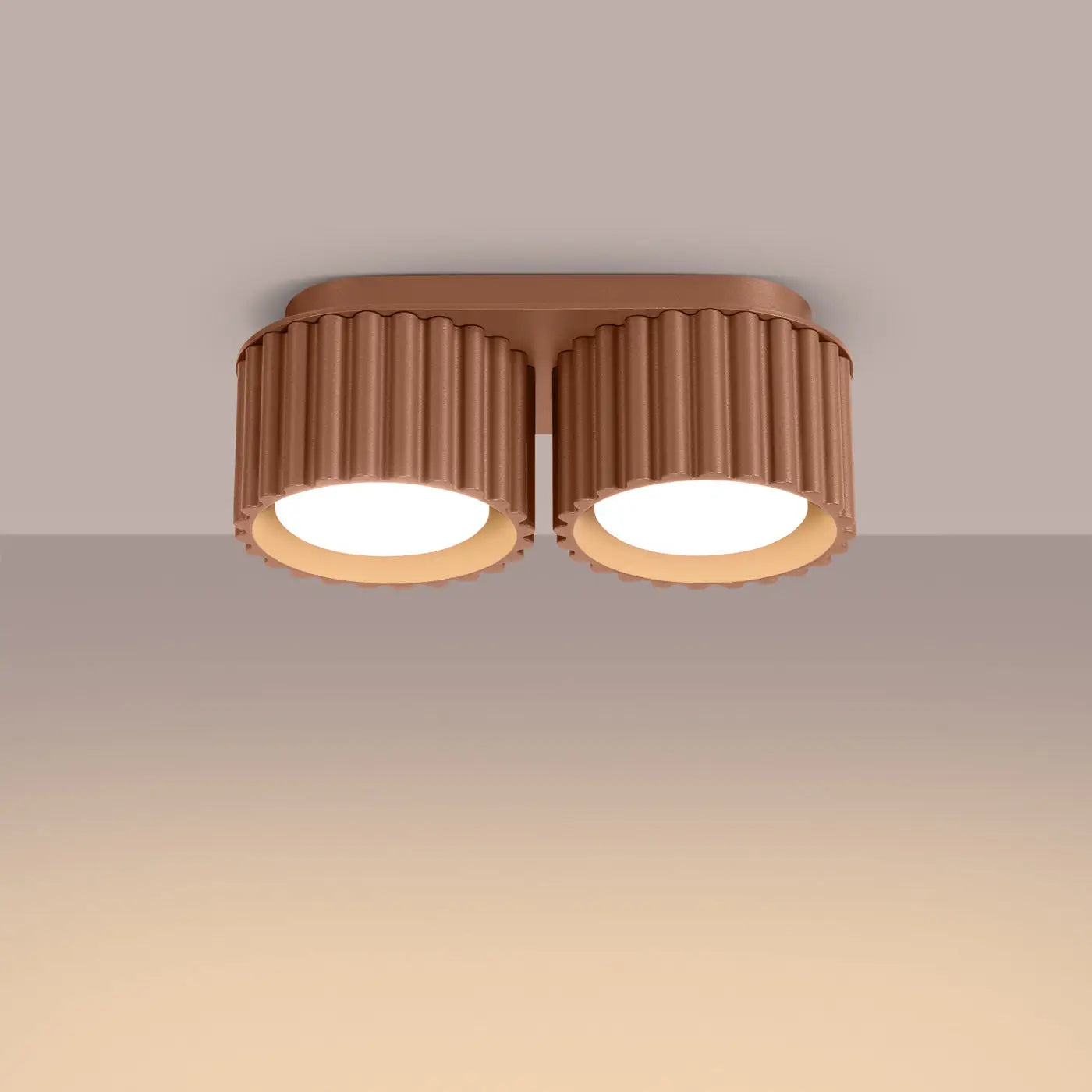 Plafonnier Double Spot Moka - Dalumea - vue 1