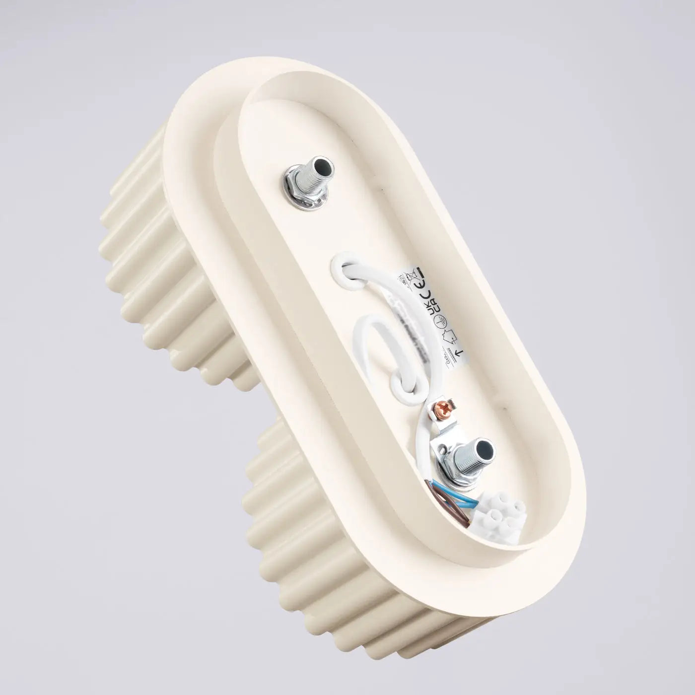 Plafonnier Double Spot Cylindrique Beige - Dalumea - vue 5