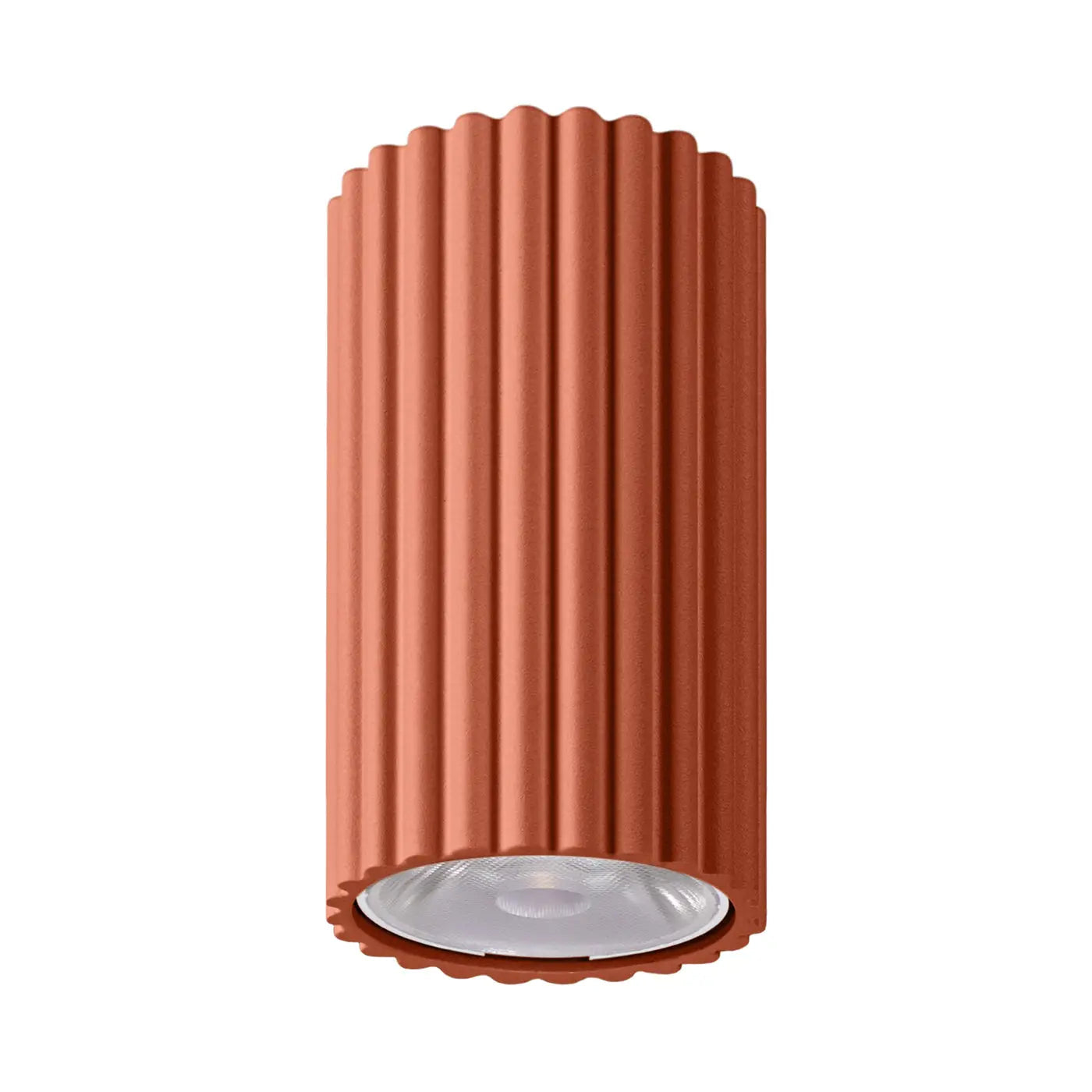 Plafonnier Cylindrique Rouge Ocre LED - Dalumea - vue 1