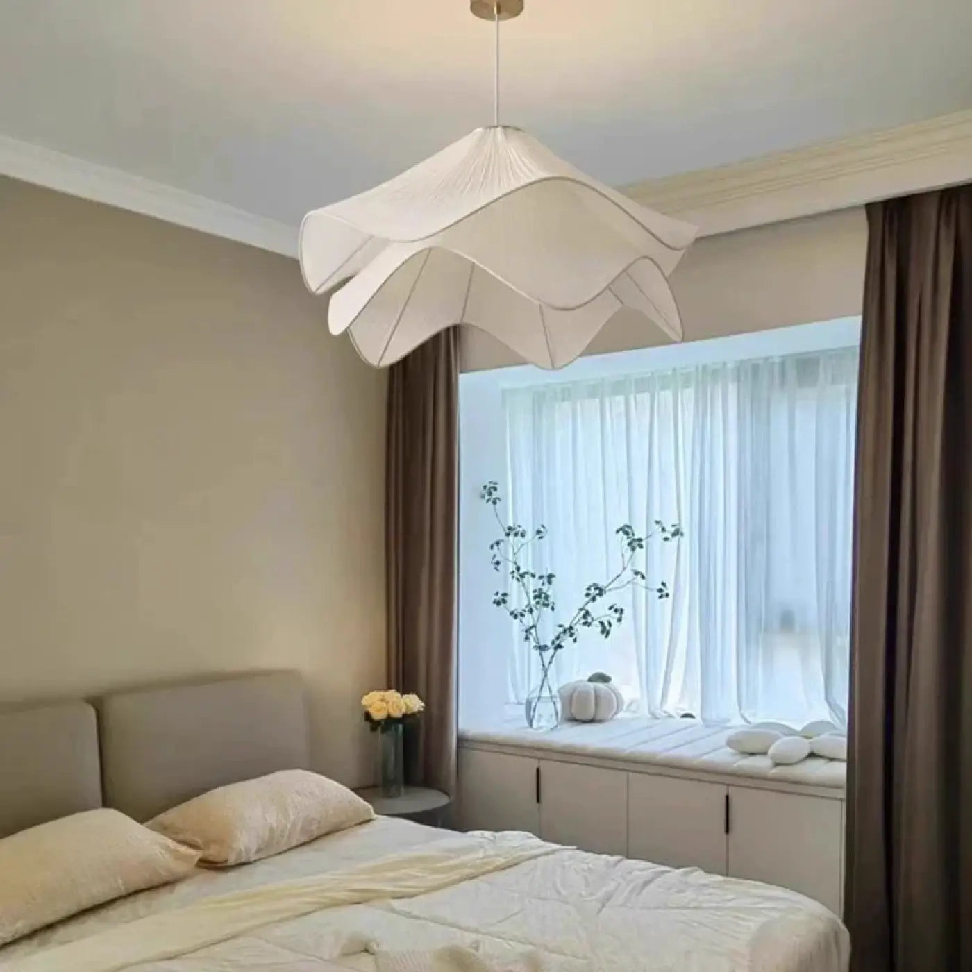Suspension Luminaire Fleur Plissée - Dalumea - vue 3