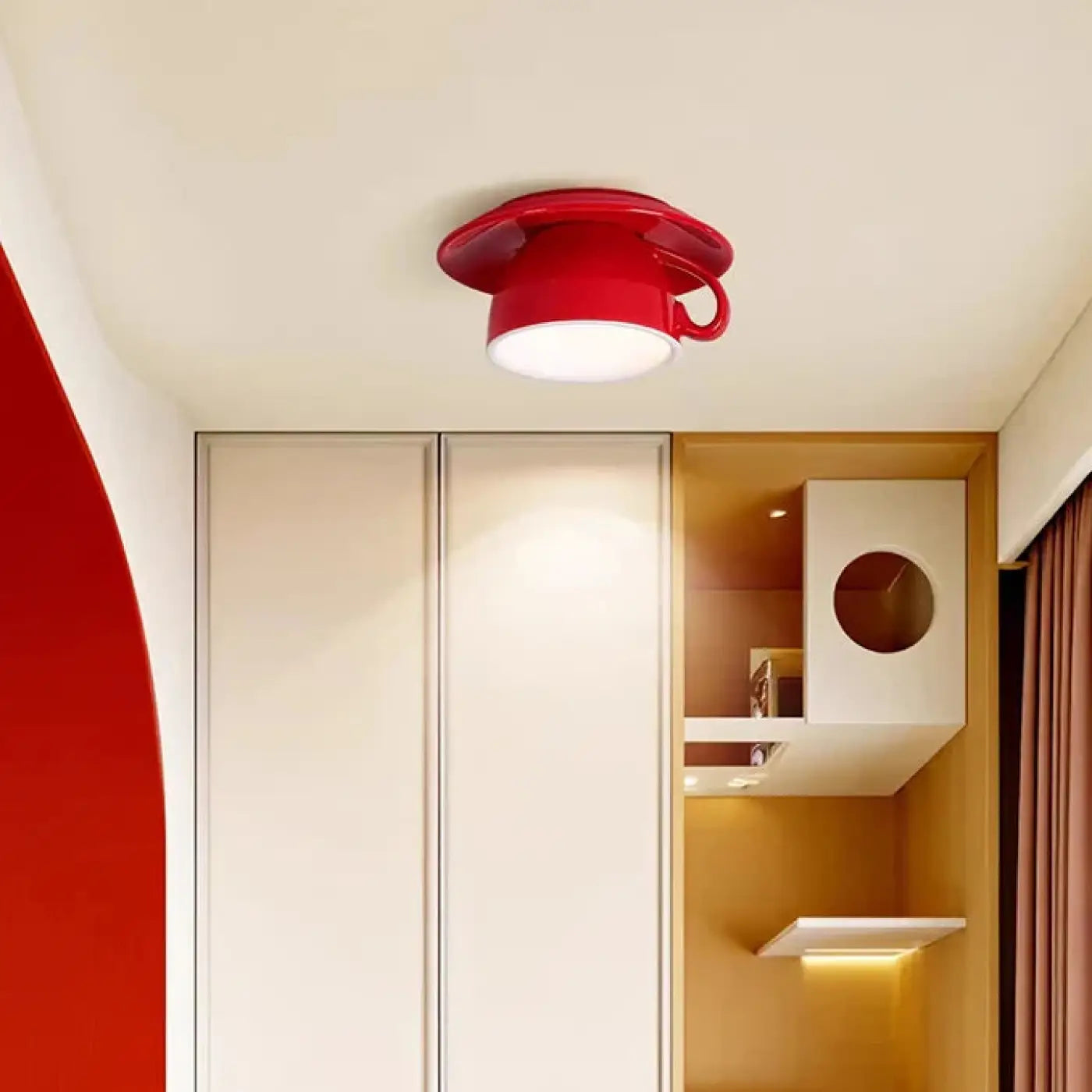 Plafonnier Design Résine et Fer - Dalumea - vue 2