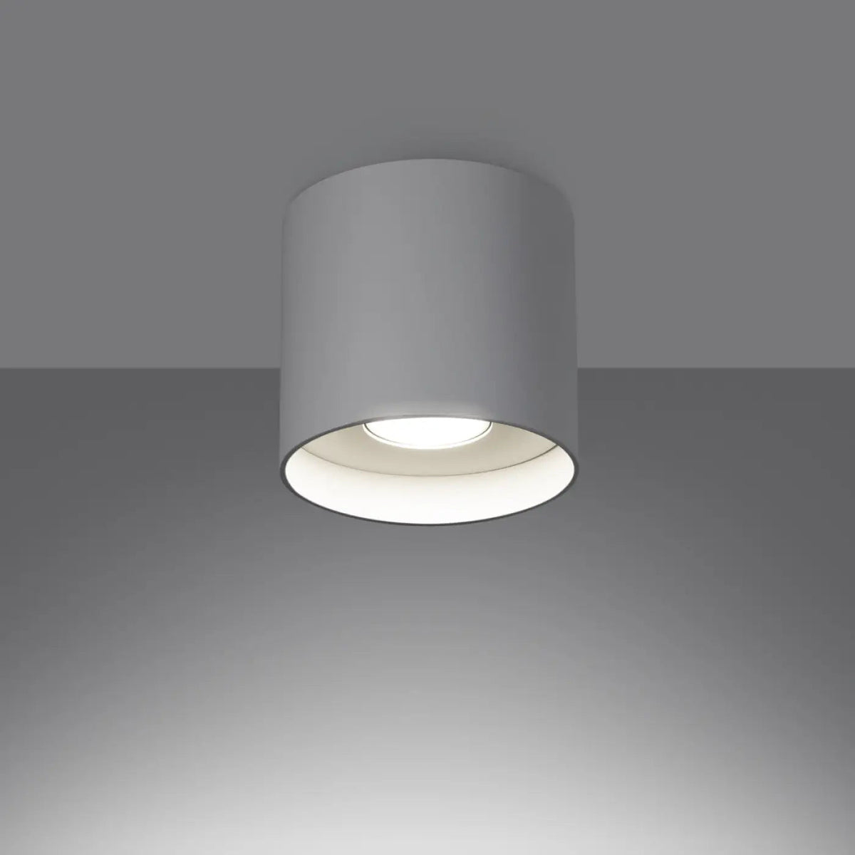 Plafonnier Cylindrique Lisse Blanc Minimaliste - Dalumea - vue 1