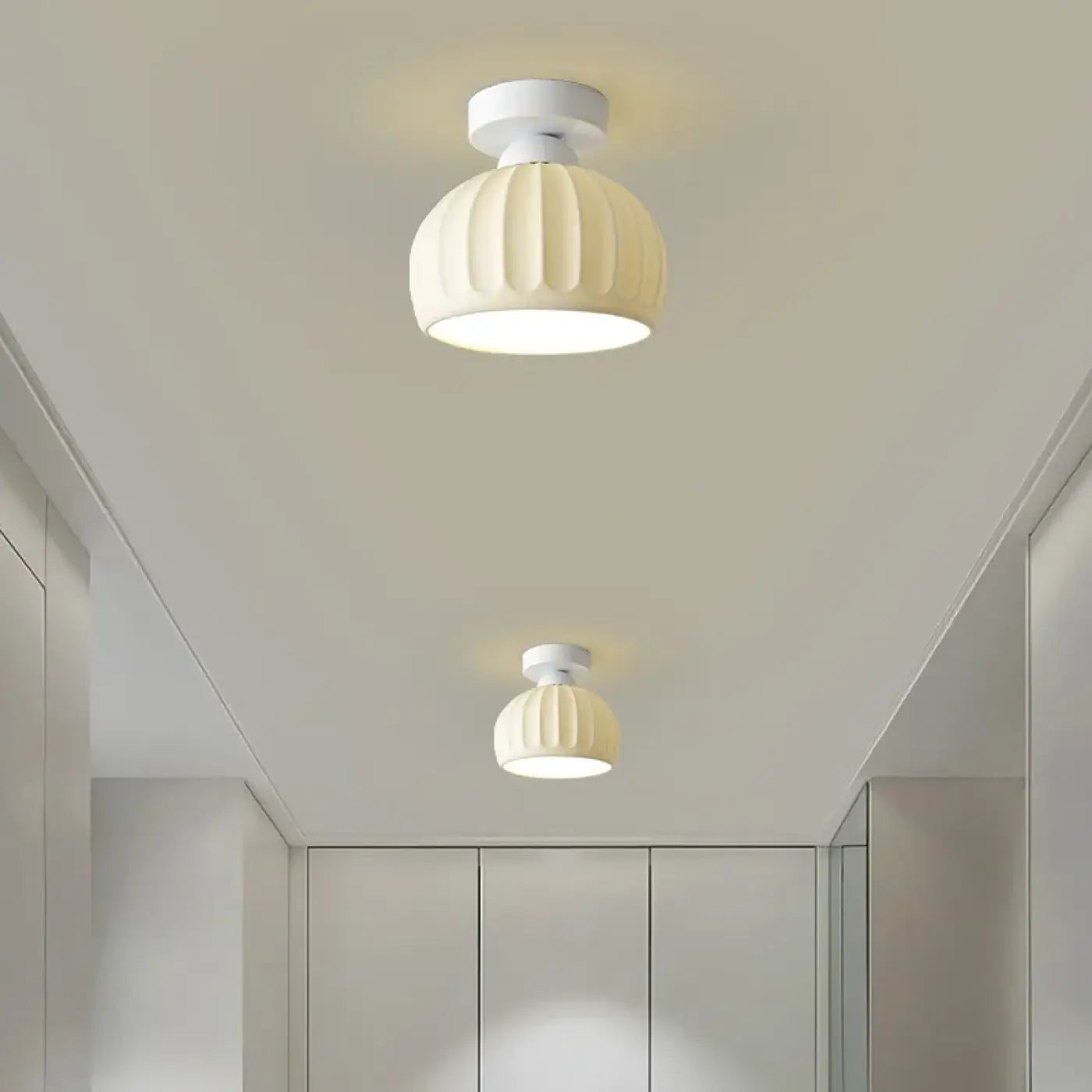 Plafonnier Céramique Blanc Minimaliste - Dalumea - vue 2