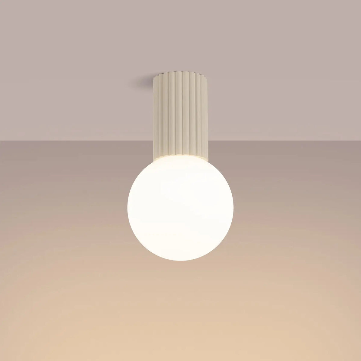 Plafonnier Beige Minimaliste - Dalumea - vue 1