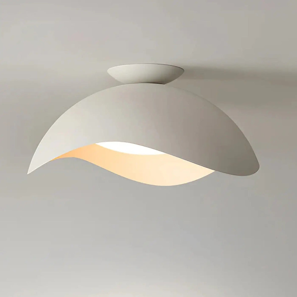 Plafonnier Design Blanc Moderne Sculptural - Dalumea - vue 1