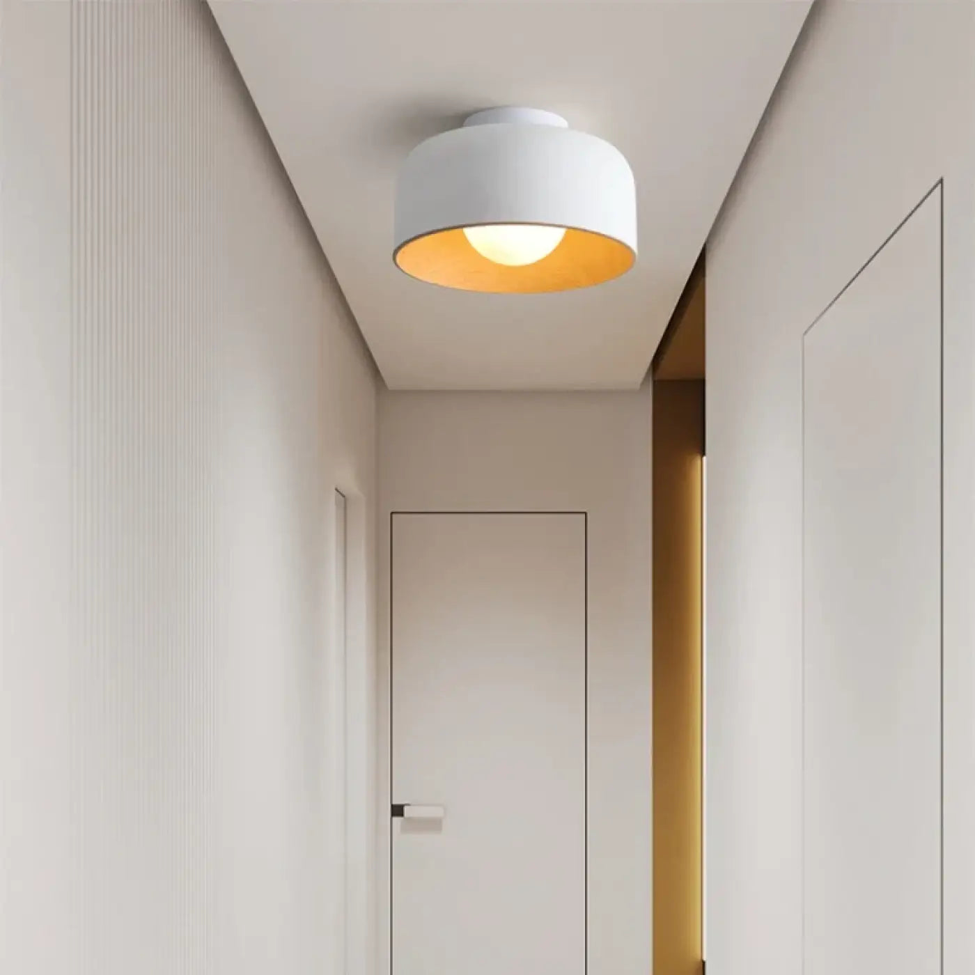 Plafonnier Rond Bois Moderne - Dalumea - vue 4