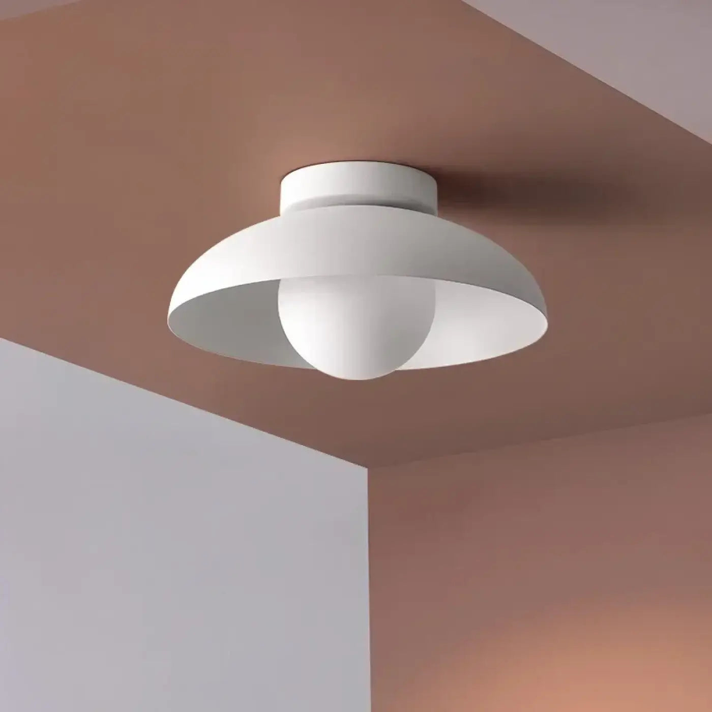 Plafonnier LED Abat-Jour Évasé Rond - Dalumea - vue 1