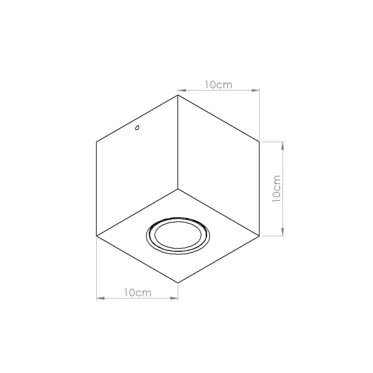 Plafonnier Béton Beige Minimaliste - Dalumea - vue 10