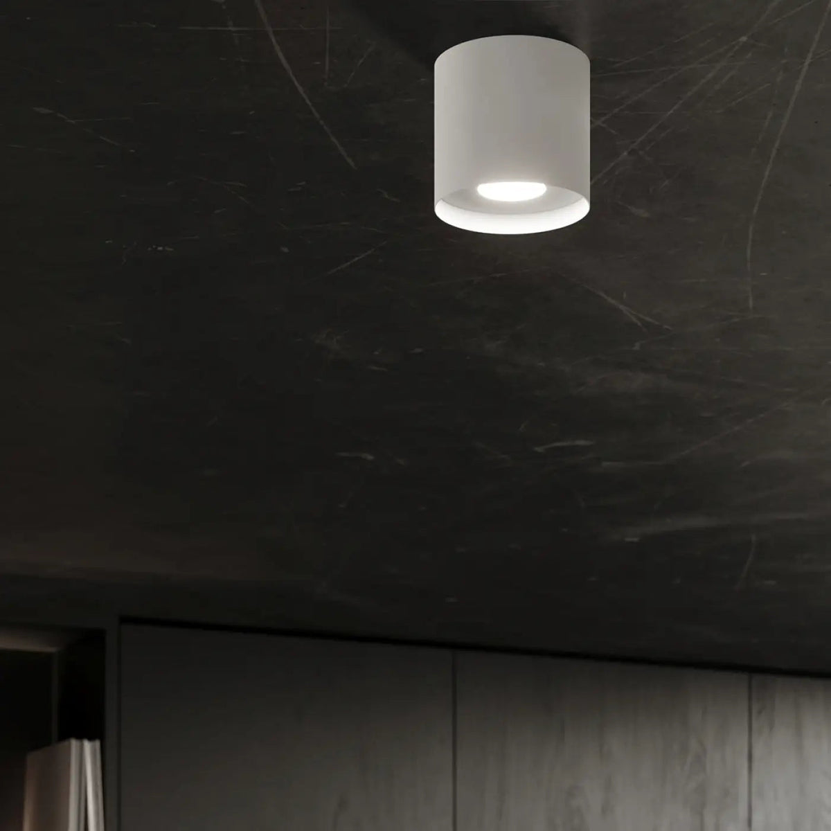 Plafonnier Cylindrique Lisse Blanc Minimaliste - Dalumea - vue 5