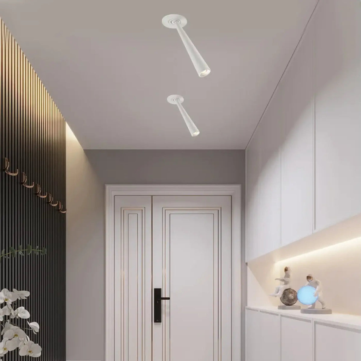 Plafonnier LED Encastré Tube Blanc - Dalumea - vue 1