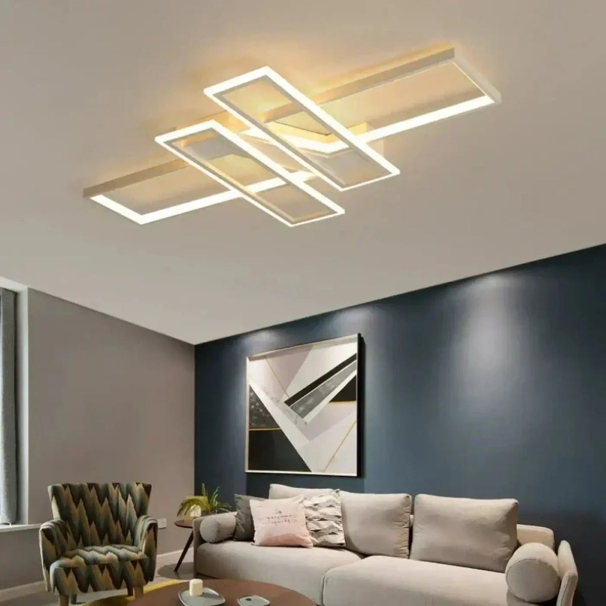 Plafonnier LED Rectangulaire Cadres Plats Moderne - Dalumea - vue 5
