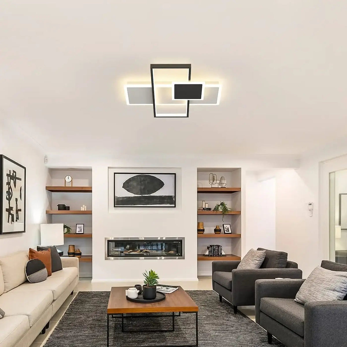 Plafonnier LED Minimaliste Moderne - Dalumea - vue 1