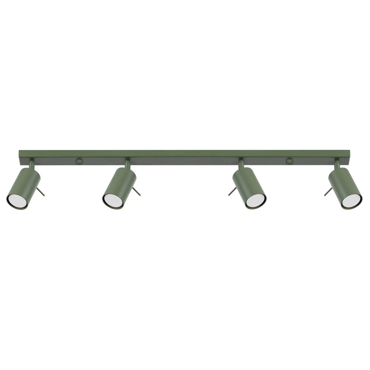 Plafonnier 4 Spots Orientables Lisse Vert Olive - Dalumea - vue 8