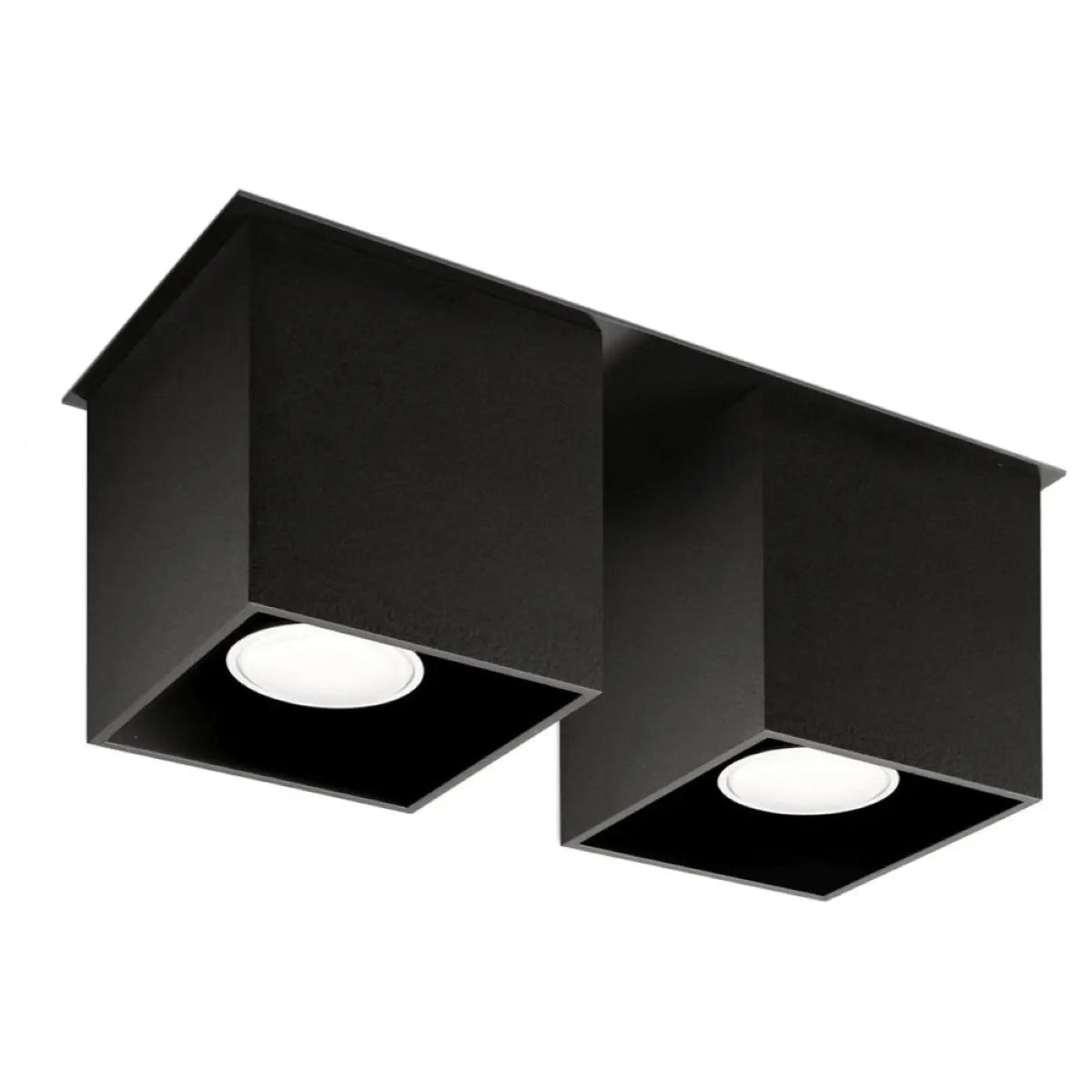 Plafonnier Double Spot Noir Minimaliste - Dalumea - vue 4