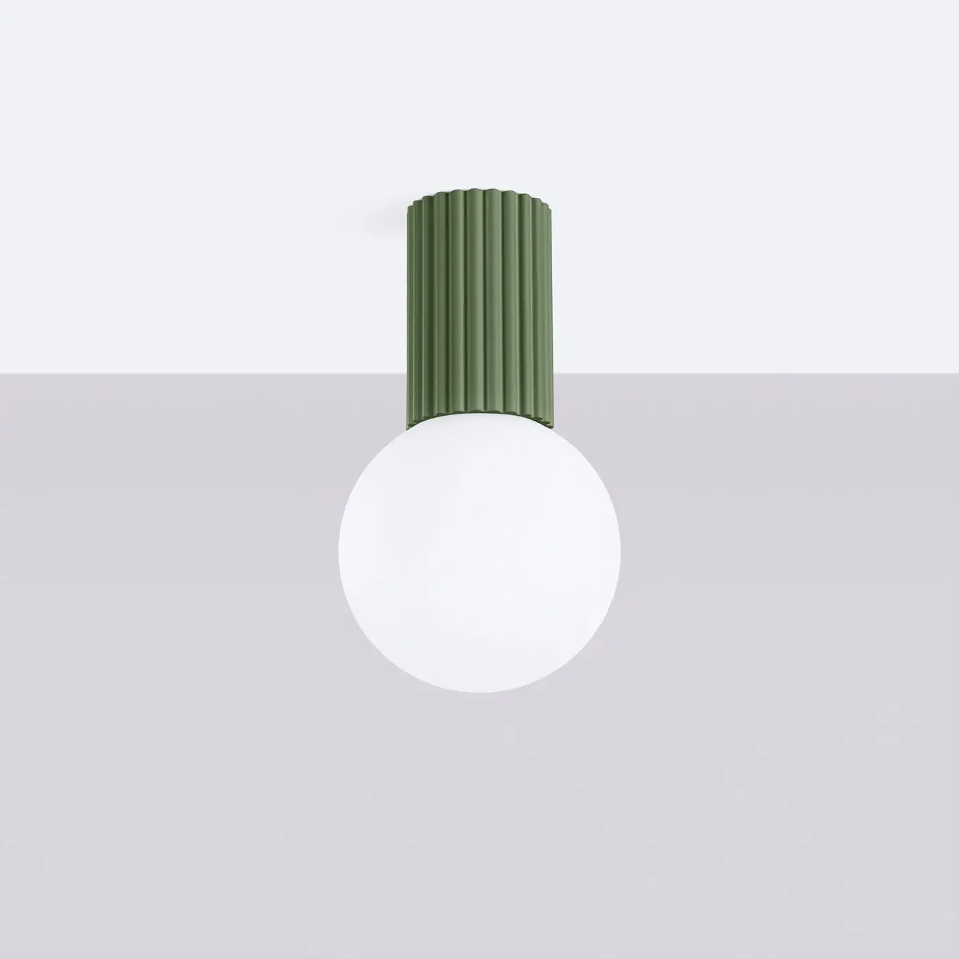 Plafonnier Vert Olive Minimaliste - Dalumea - vue 2