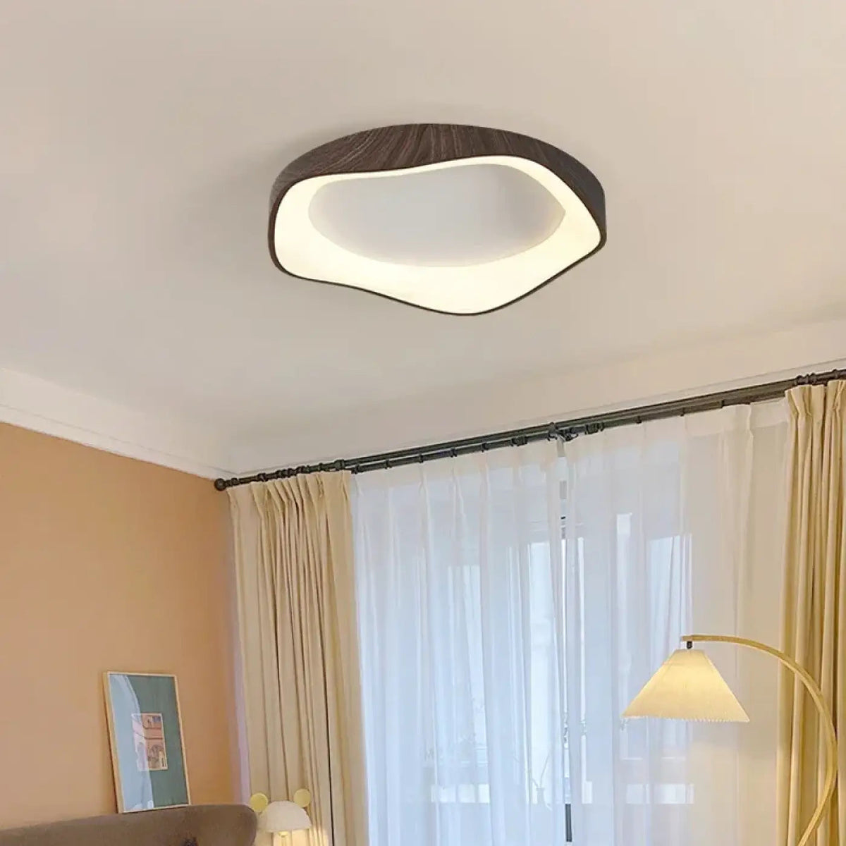 Plafonnier LED Bois Design Contemporain - Dalumea - vue 1