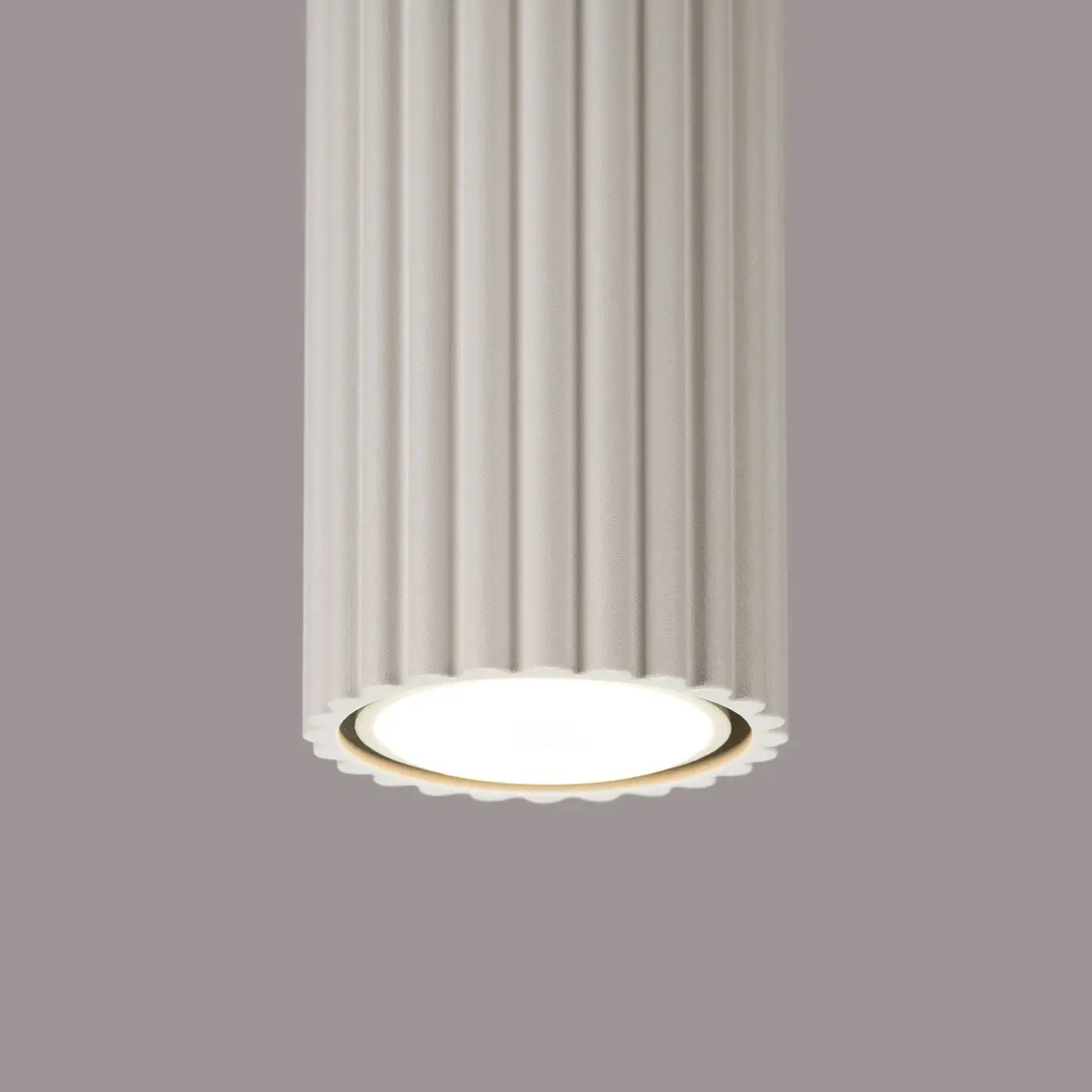 Plafonnier Beige Moderne Cylindrique - Dalumea - vue 5