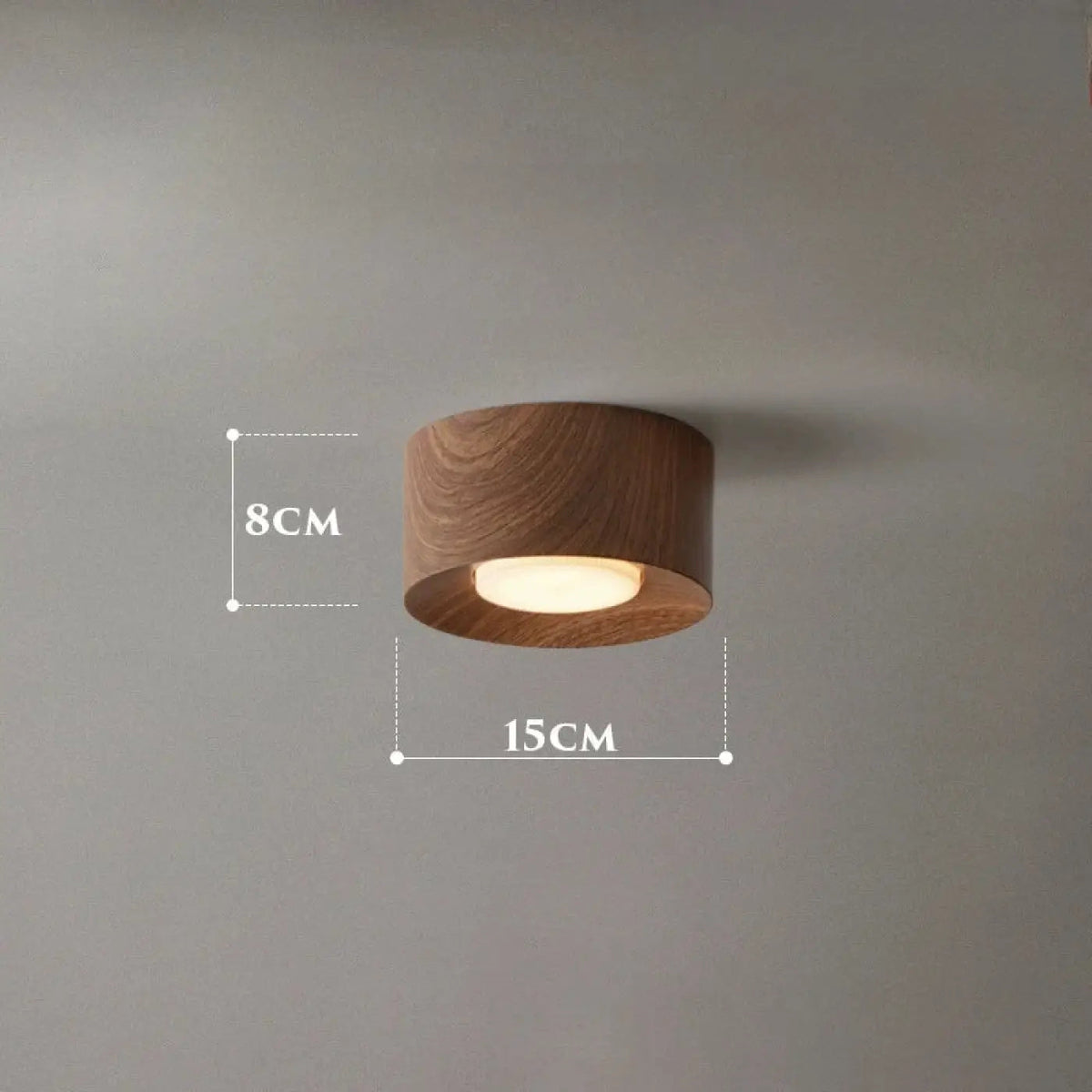 Plafonnier LED Minimaliste Naturel - Dalumea - vue 5