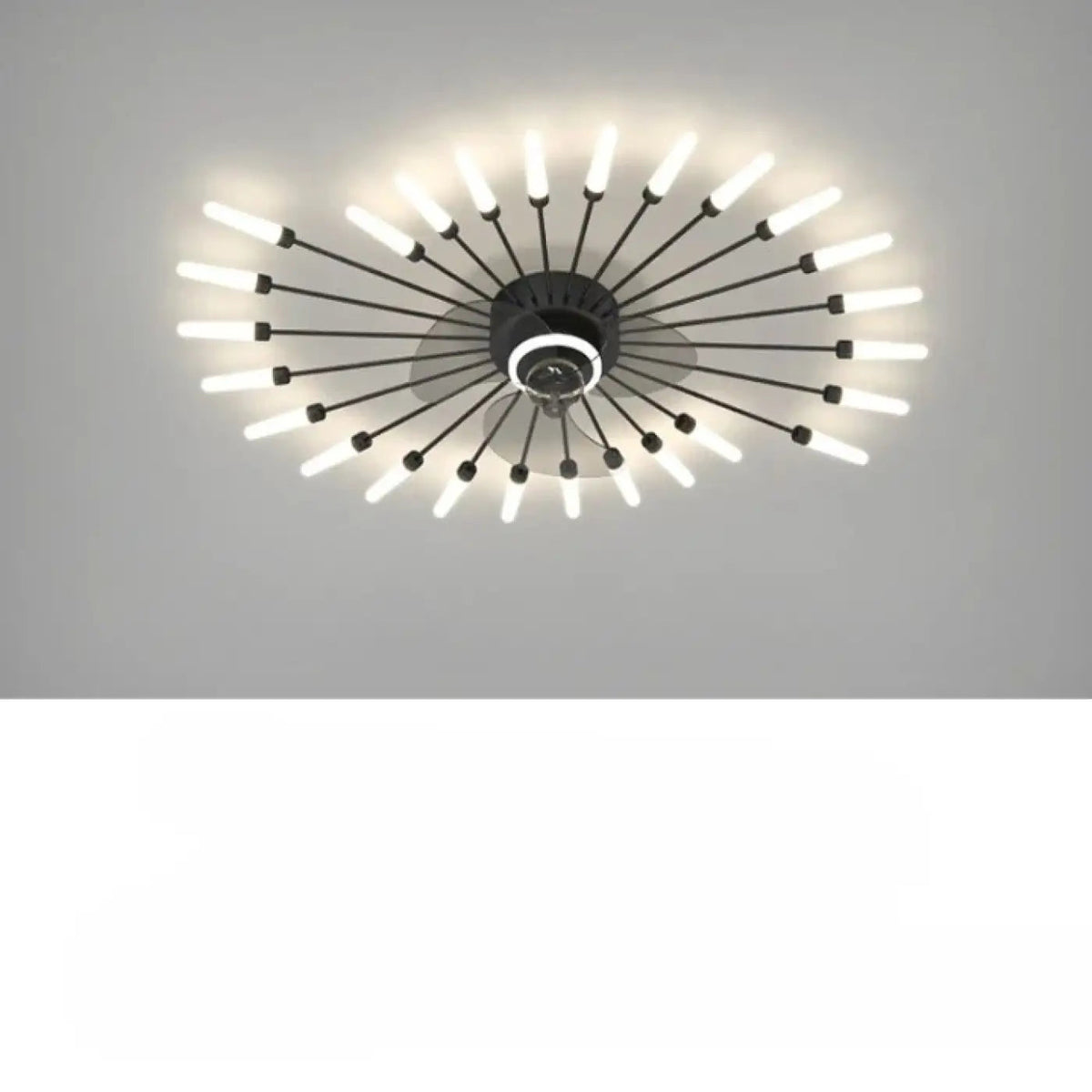 Plafonnier Ventilateur Design Tubes Lumineux - Dalumea - vue 4