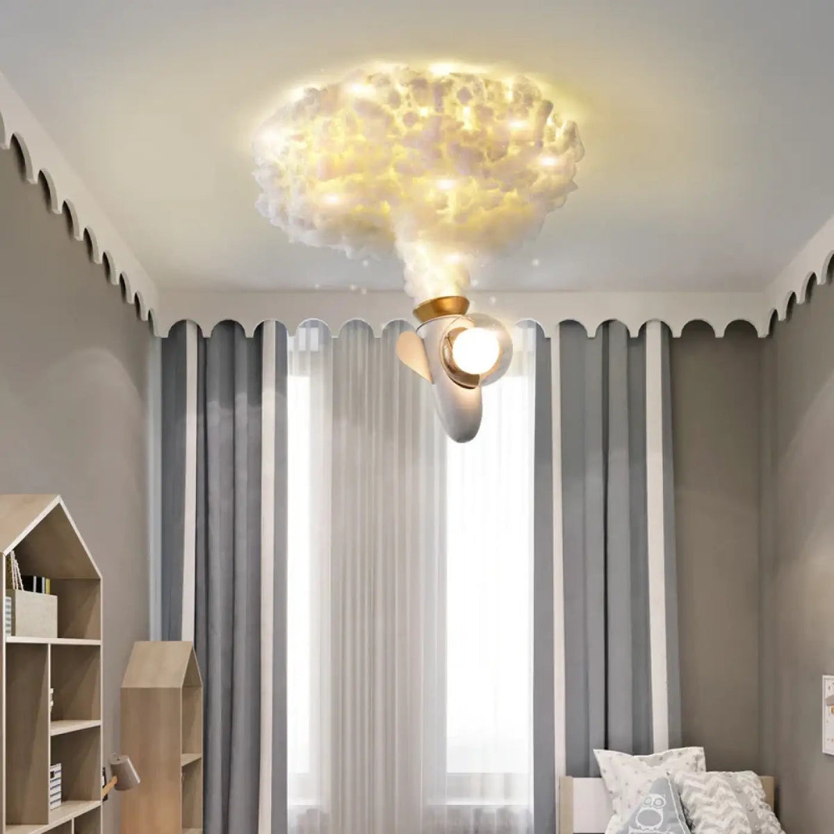 Suspension Nuage Ciel Étoilé Chambre Enfant - Dalumea - vue 4