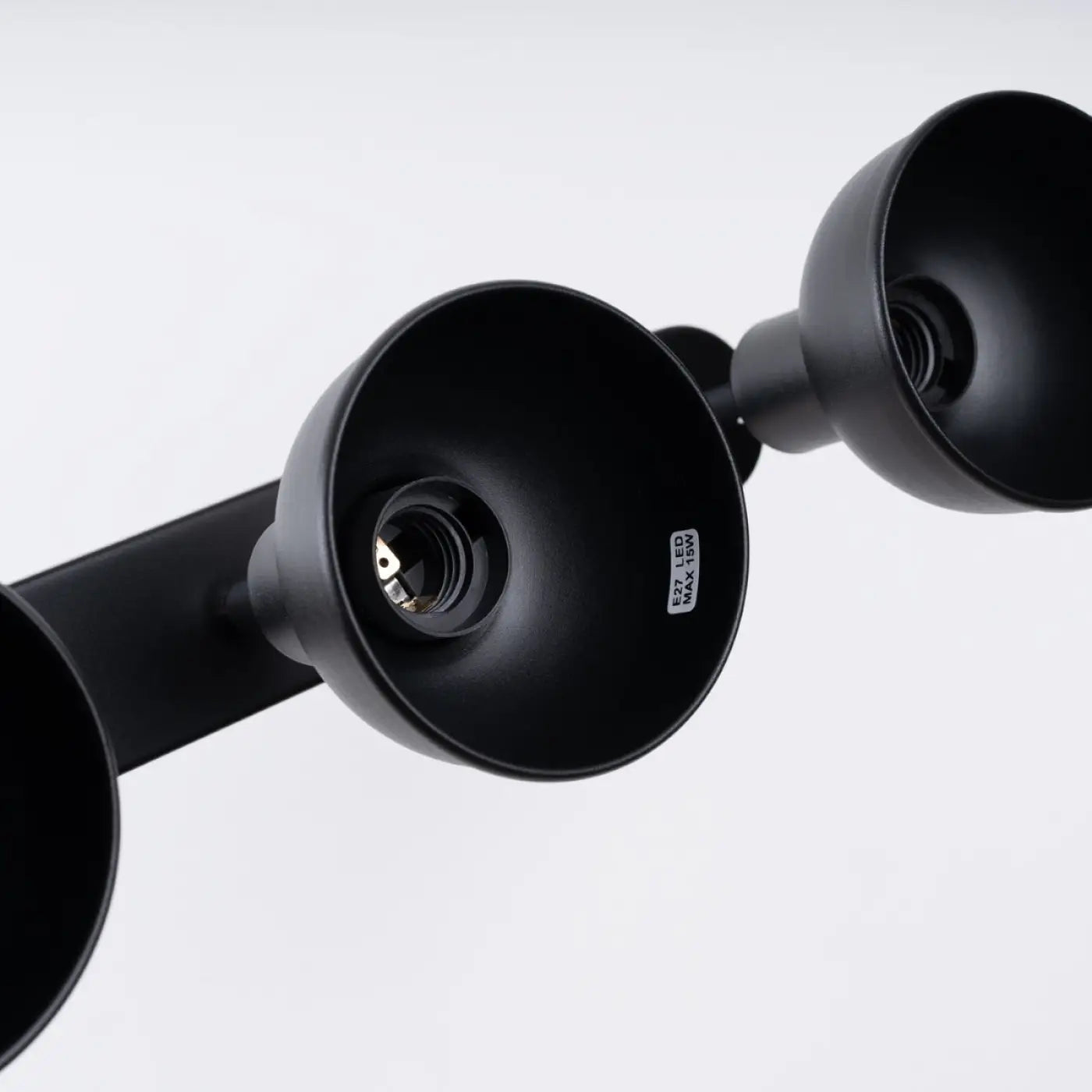 Plafonnier Noir 3 Spots Orientables - Dalumea - vue 7