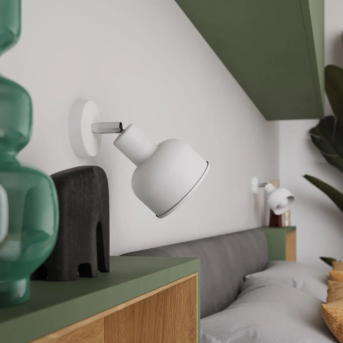 Plafonnier luminaire plafonnier blanc 3 spots orientables design - blanc - Dalumea - vue 11