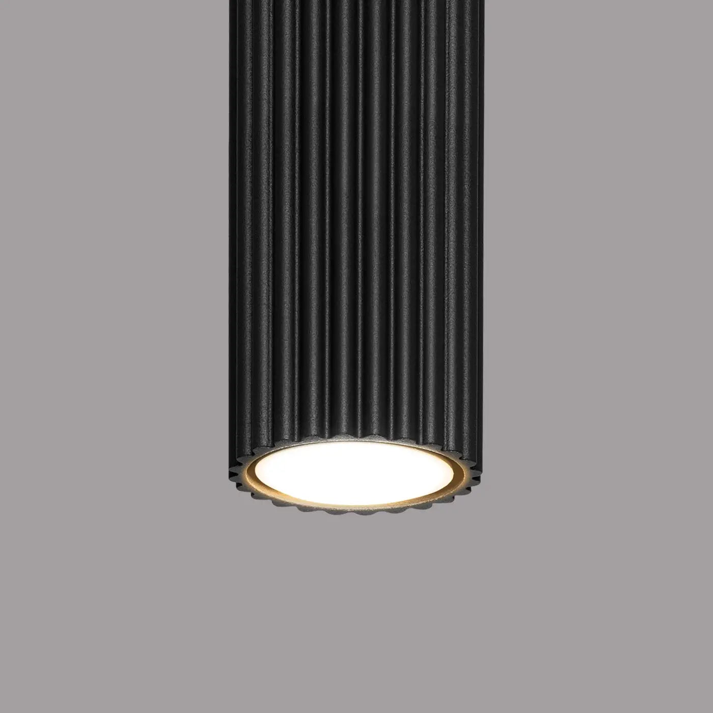 Plafonnier LED Cylindrique Noir - Dalumea - vue 5