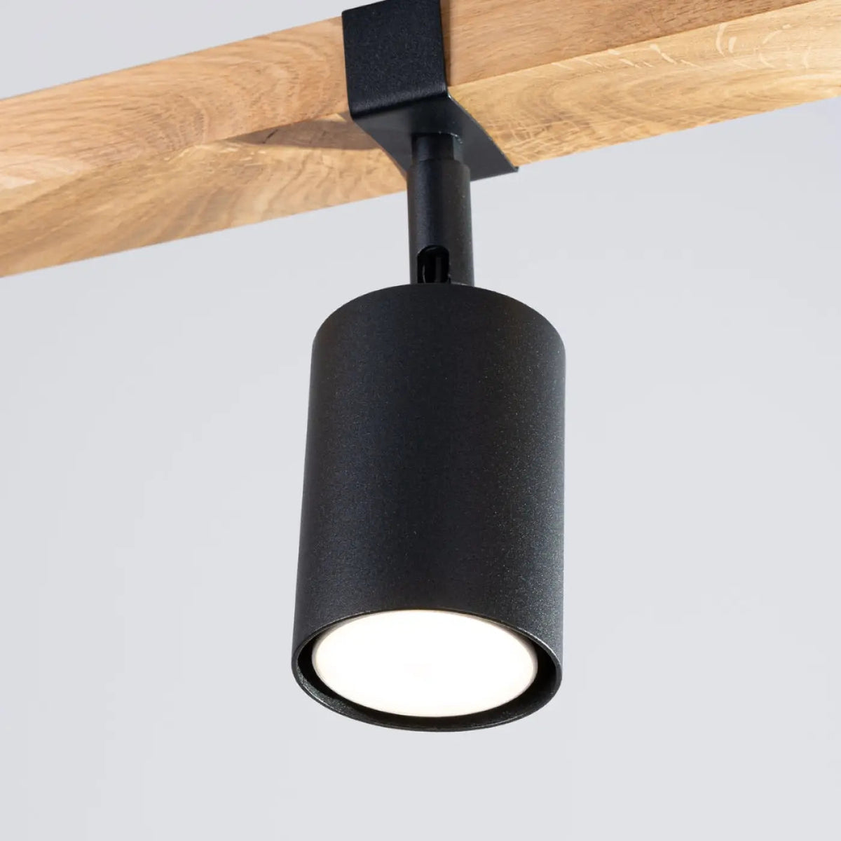 Plafonnier 3 Spots Orientables Noir Bois - Dalumea - vue 3