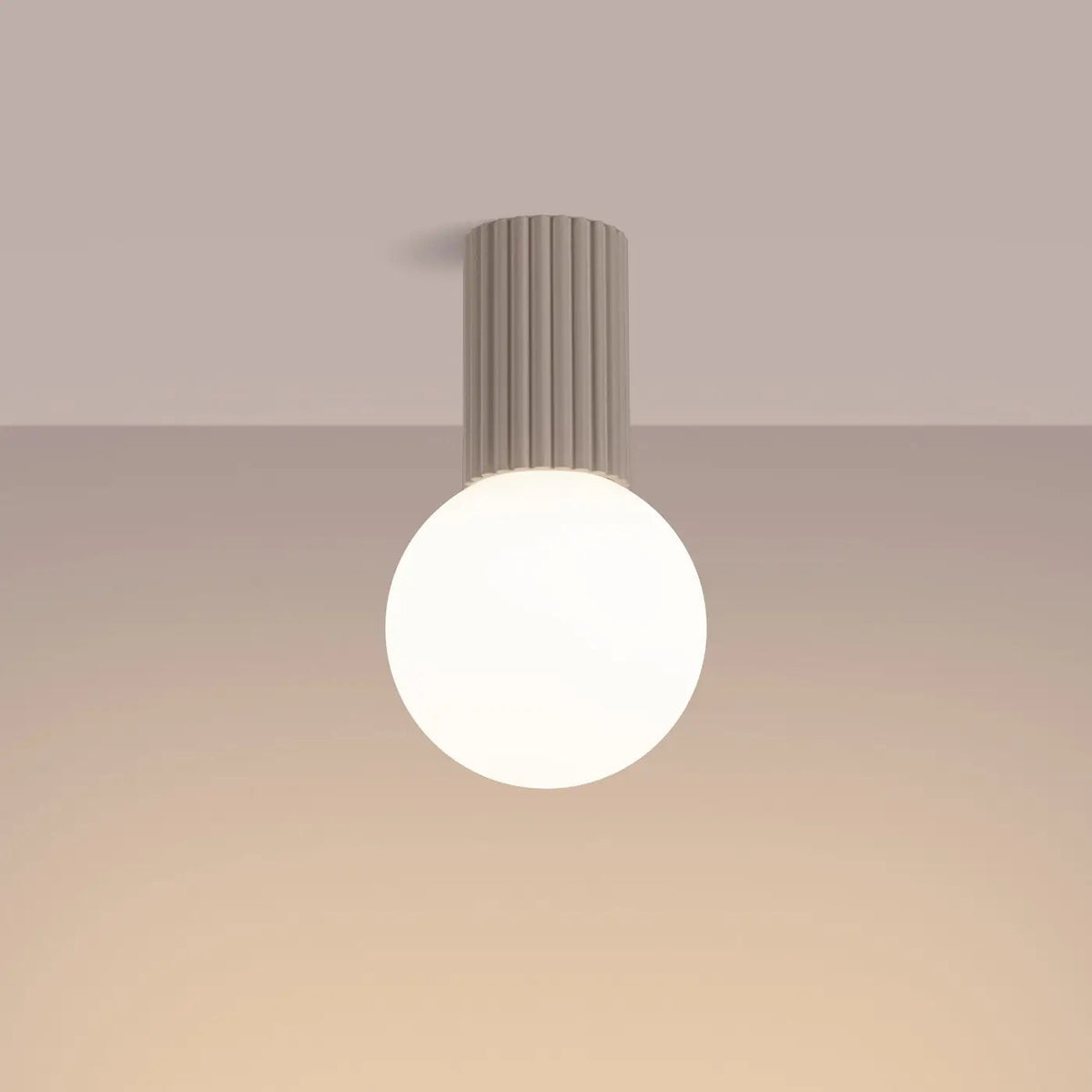 Plafonnier Minimaliste Taupe - Dalumea - vue 1