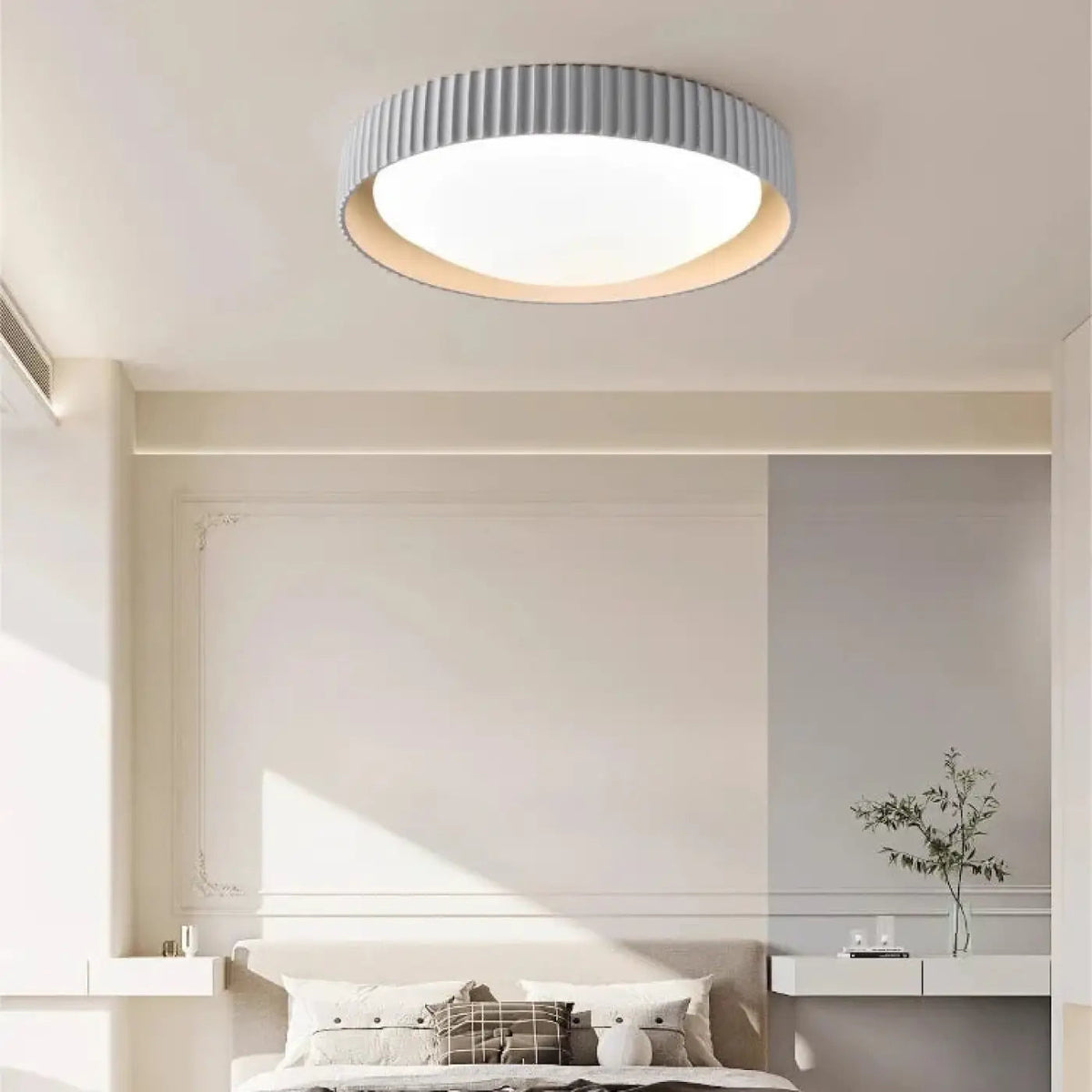 Plafonnier Design Minimaliste Stries Circulaires - Dalumea - vue 1