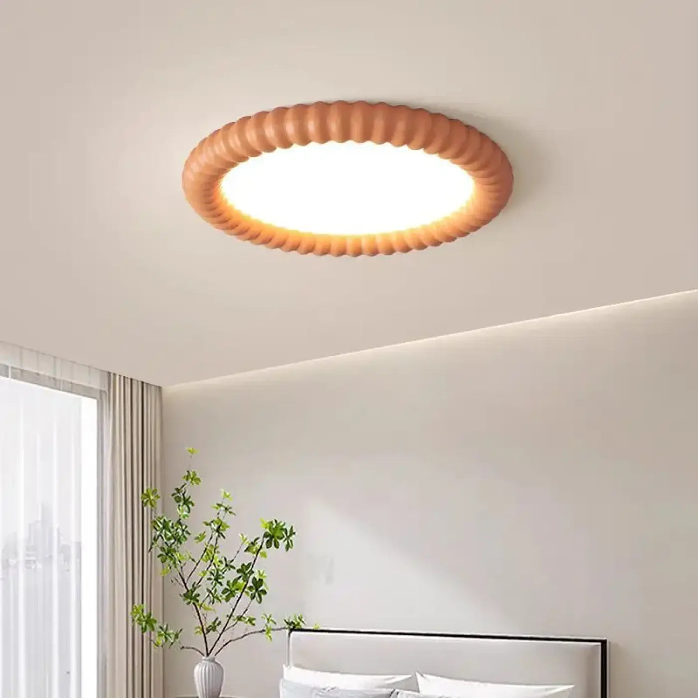 Plafonnier Rond Cannelé Design - Dalumea - vue 2