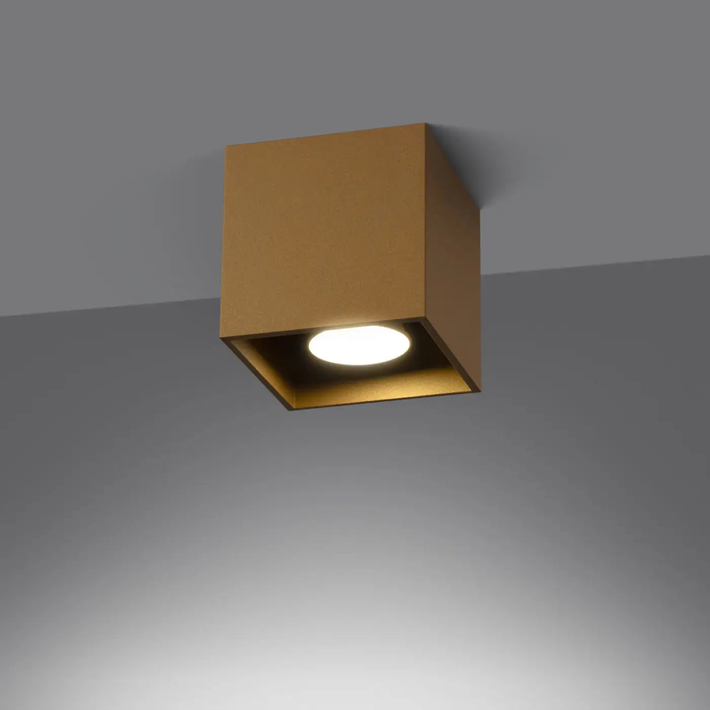 Plafonnier LED Doré Minimaliste - Dalumea - vue 1