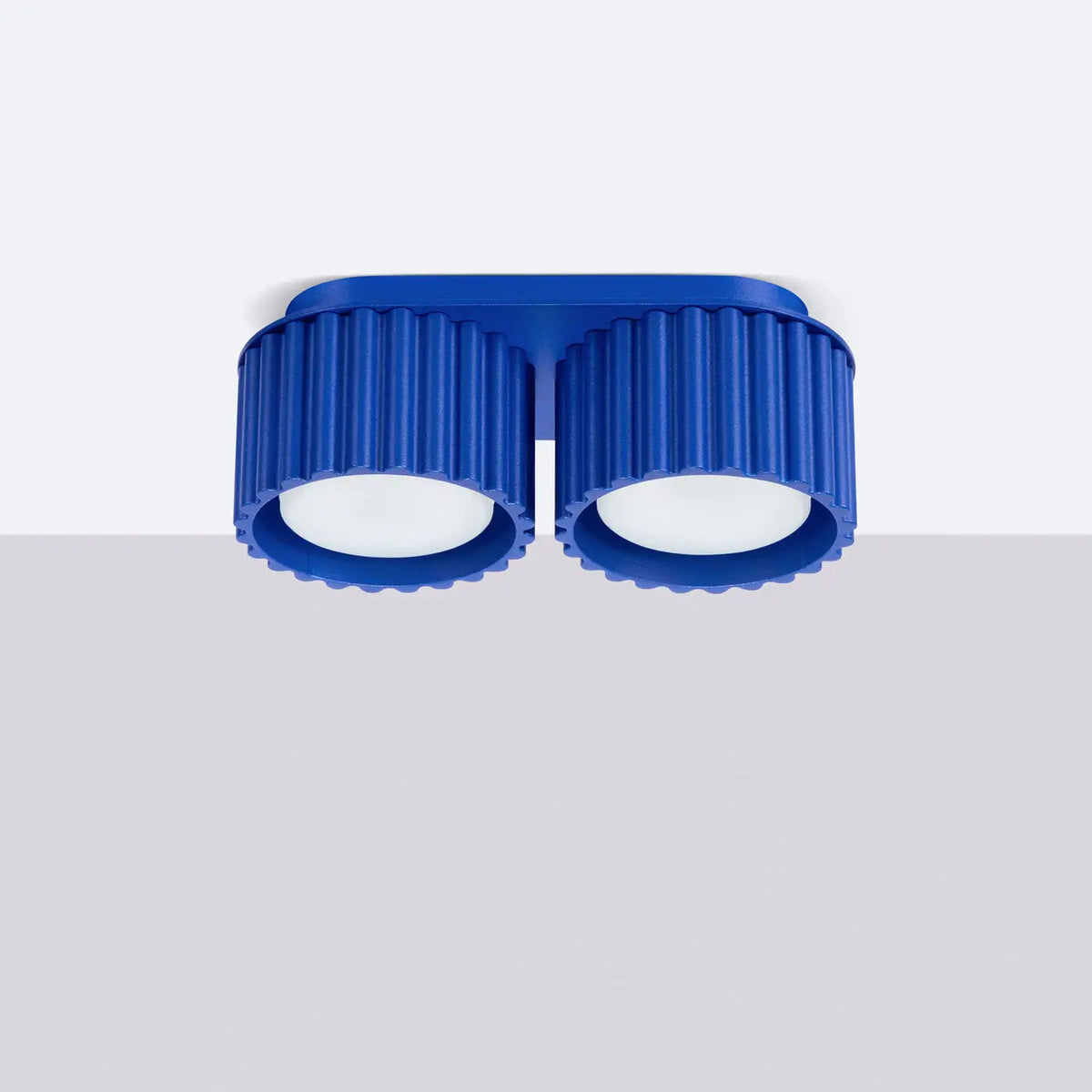 Plafonnier Double Spot Bleu Outremer - Dalumea - vue 2