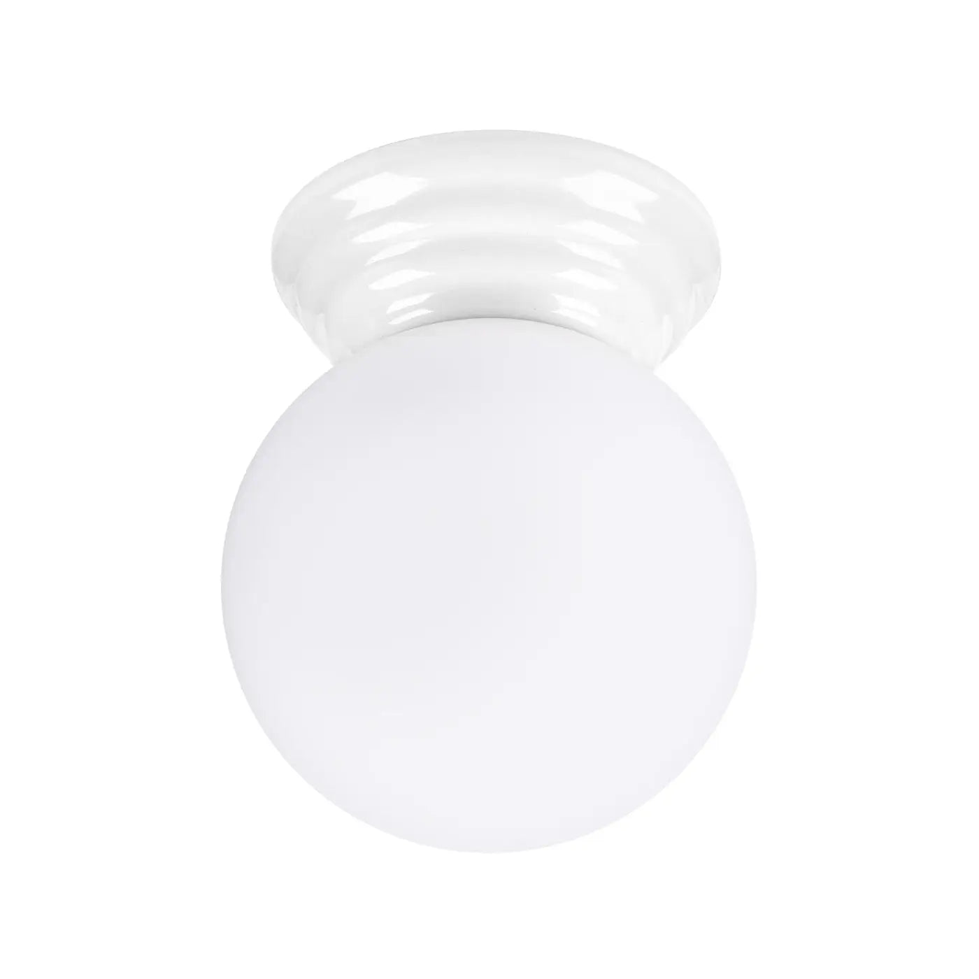 Plafonnier Boule Opaline Blanc - Dalumea - vue 8