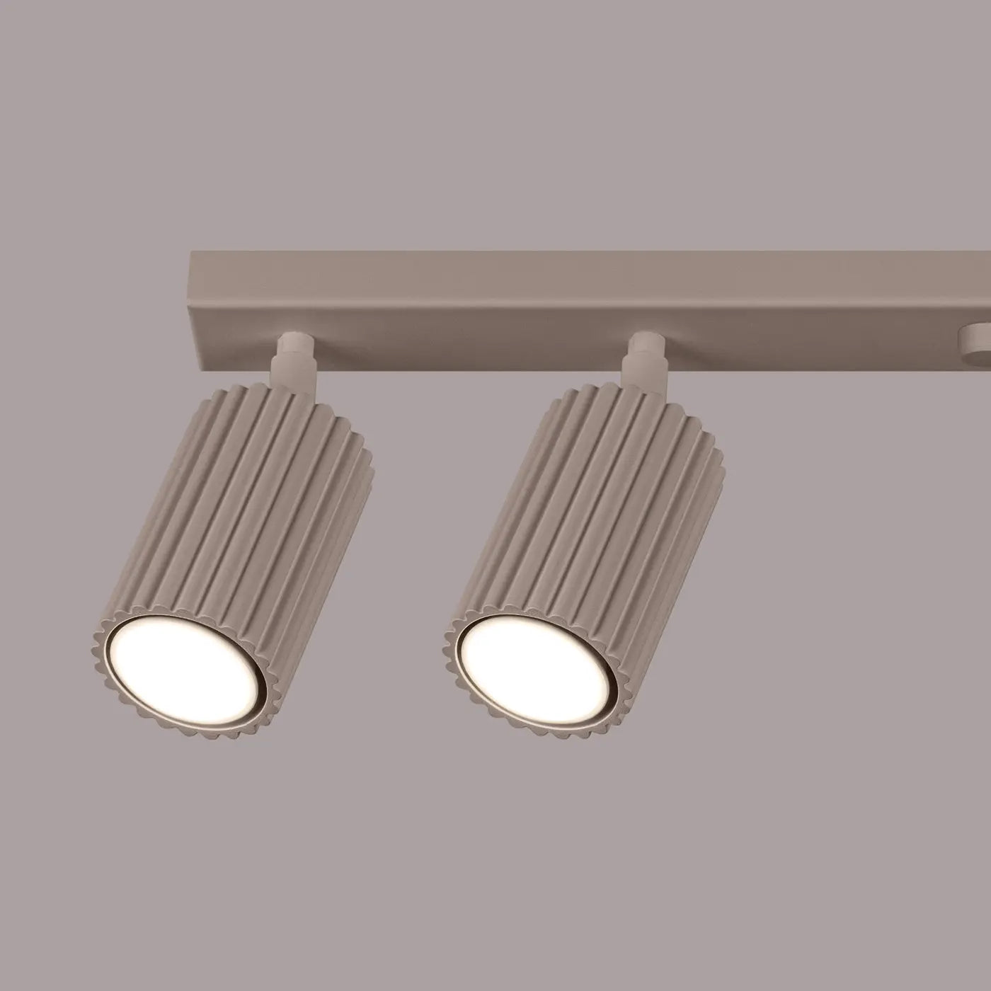 Plafonnier Spots Orientables Taupe - Dalumea - vue 4
