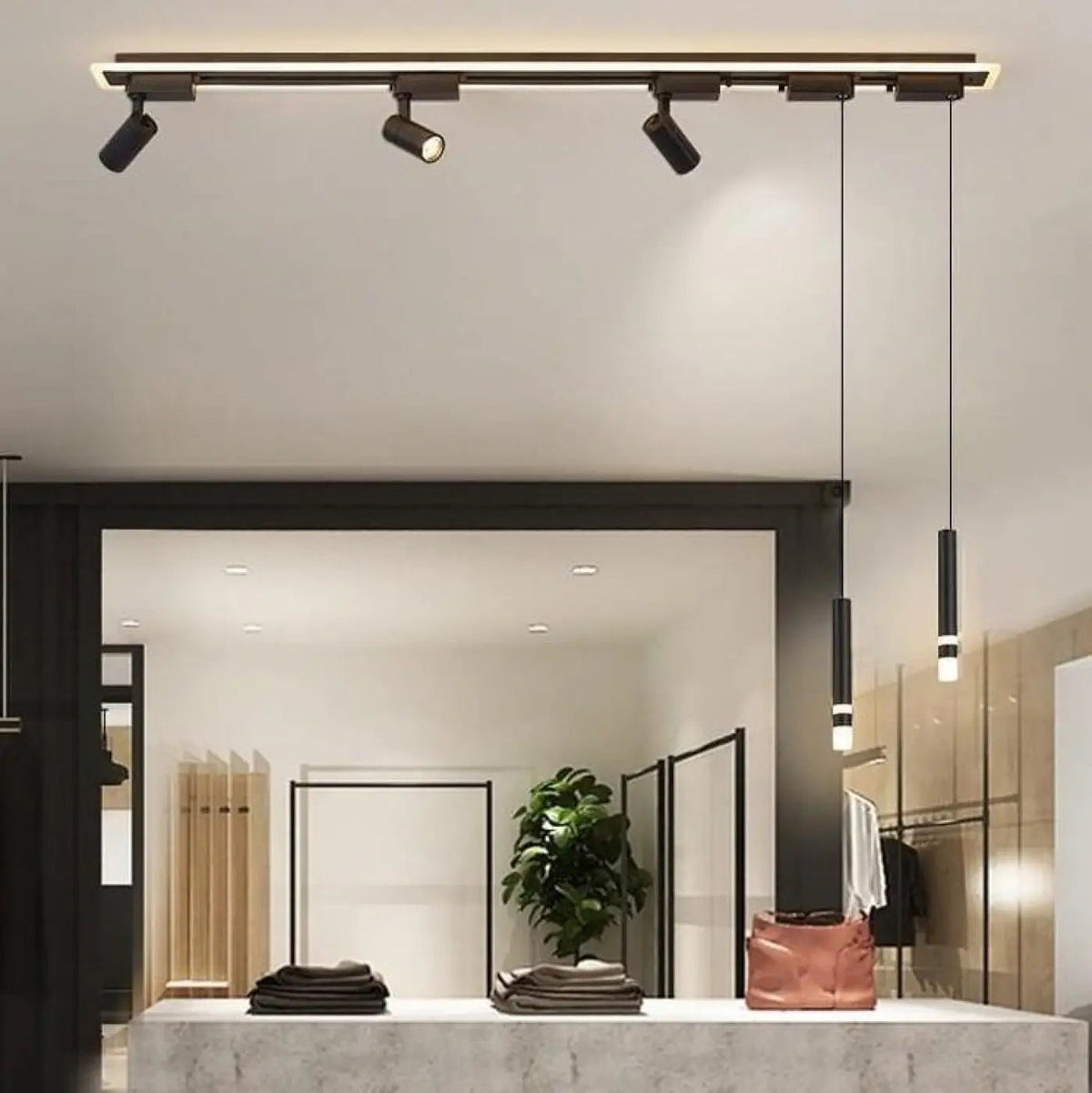Plafonnier Rail Spots Orientables - Dalumea - vue 3