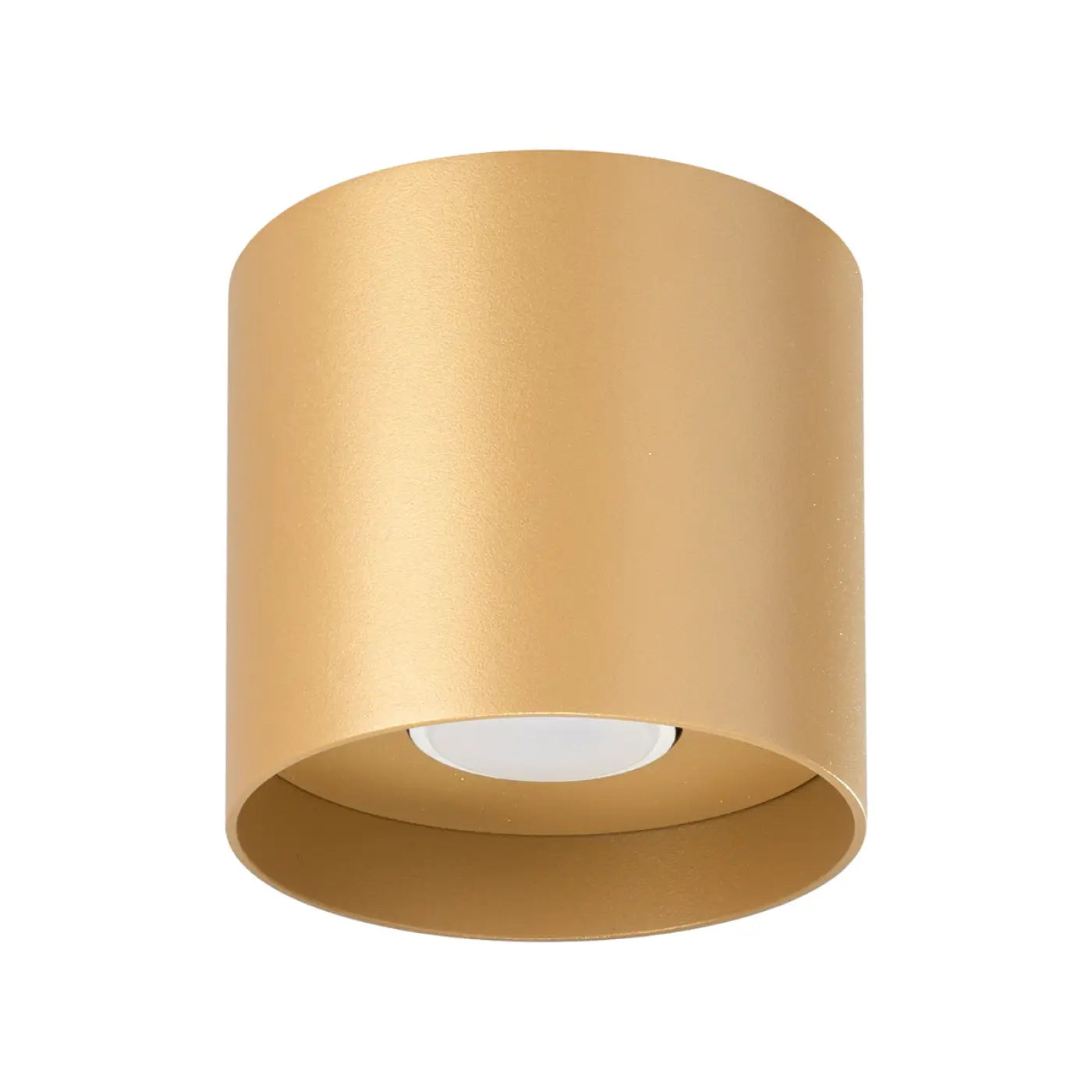 Plafonnier Cylindrique Lisse Doré - Dalumea - vue 4