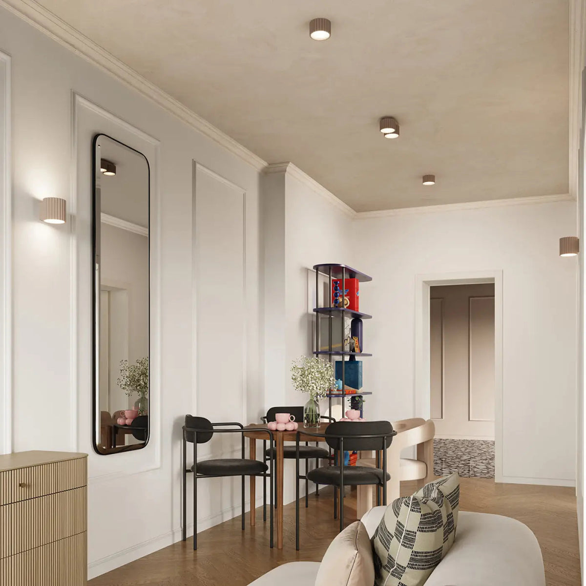 Plafonnier Double Spot Taupe - Dalumea - vue 8