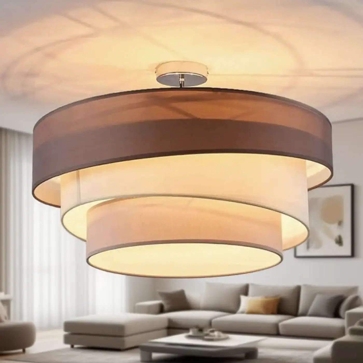 Plafonnier Rond Design Lumière Douce - Dalumea - vue 1