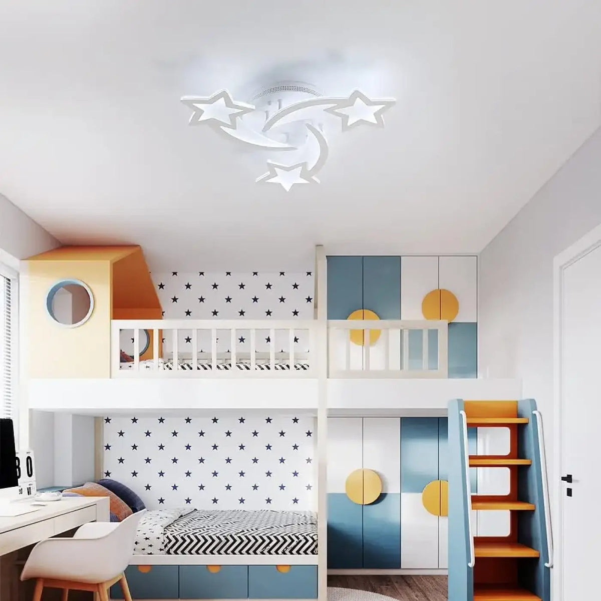 Plafonnier Étoiles et Lune Chambre Enfant - Dalumea - vue 2