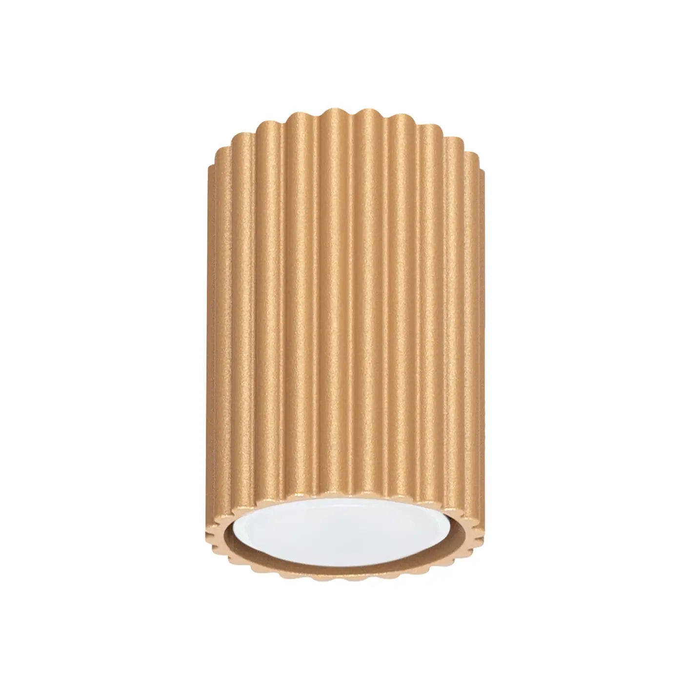 Plafonnier Cylindrique Doré Moderne - Dalumea - vue 7