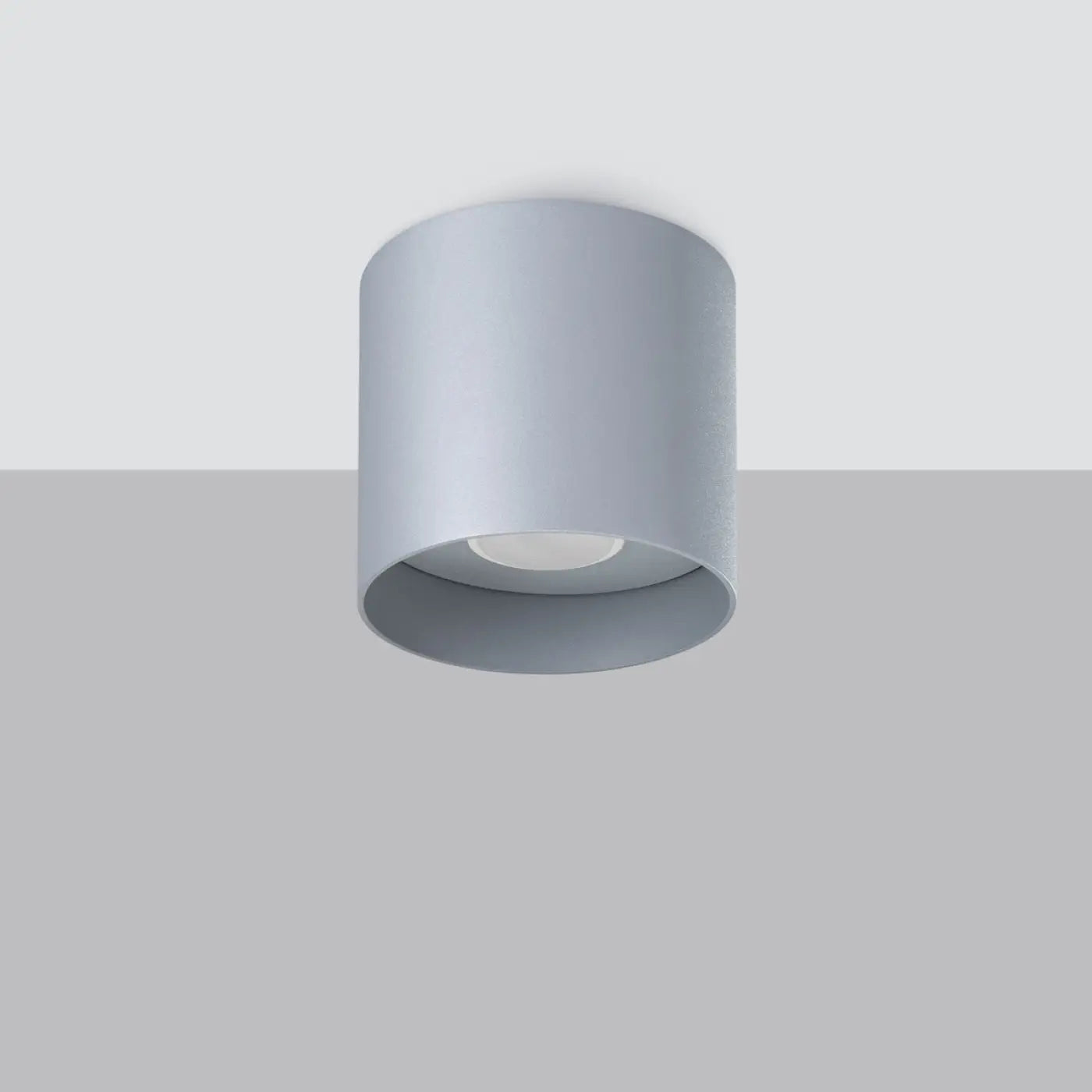Plafonnier Cylindrique Gris Design - Dalumea - vue 2
